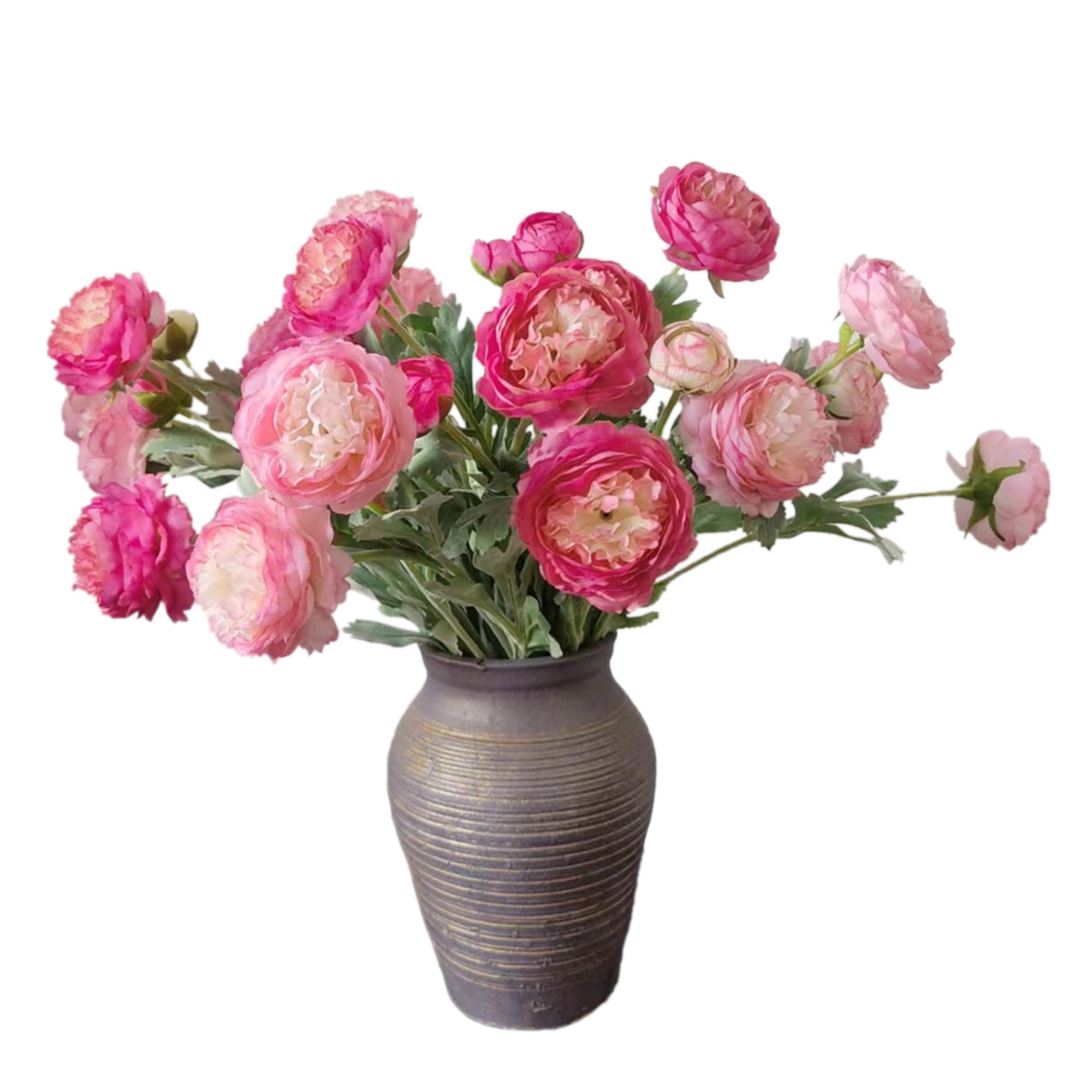 Artificial Ranunculus Flower Branch for Home Arrangement