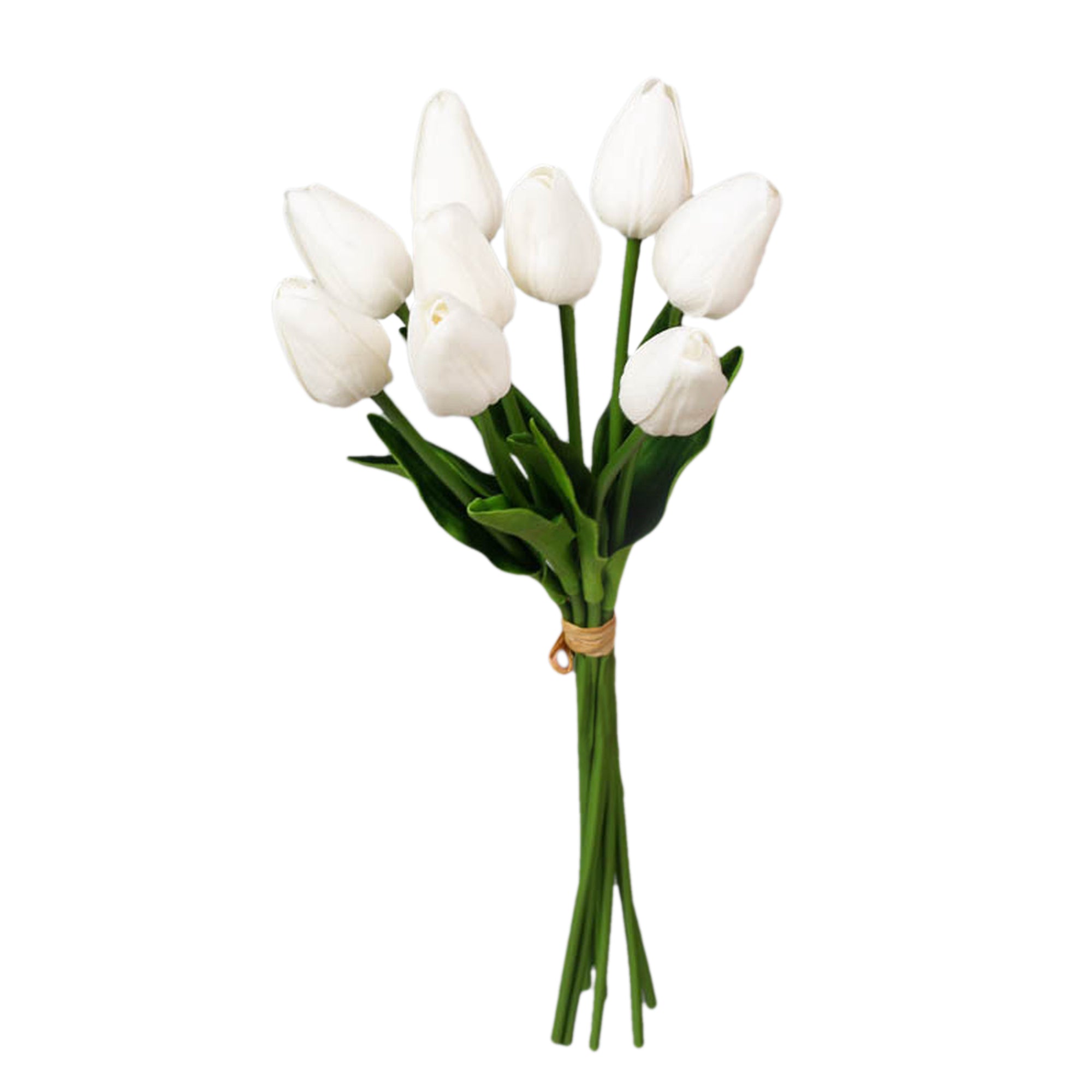 Fake Tulips Bouquet Small Real Touch Tulips 14"