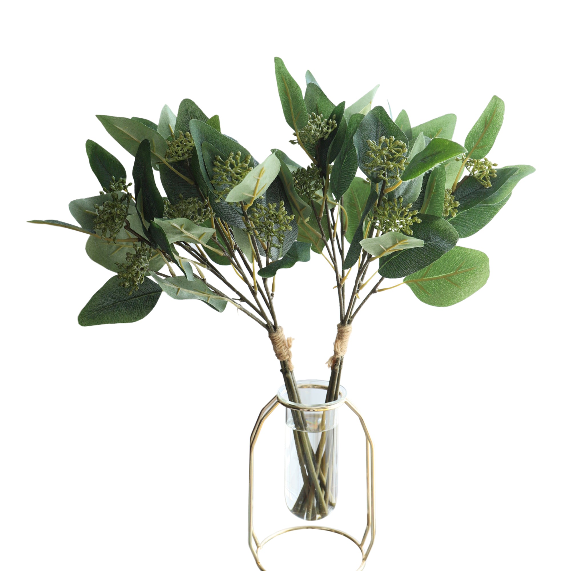 Fake Seeded Eucalyptus Dark Green Geenery