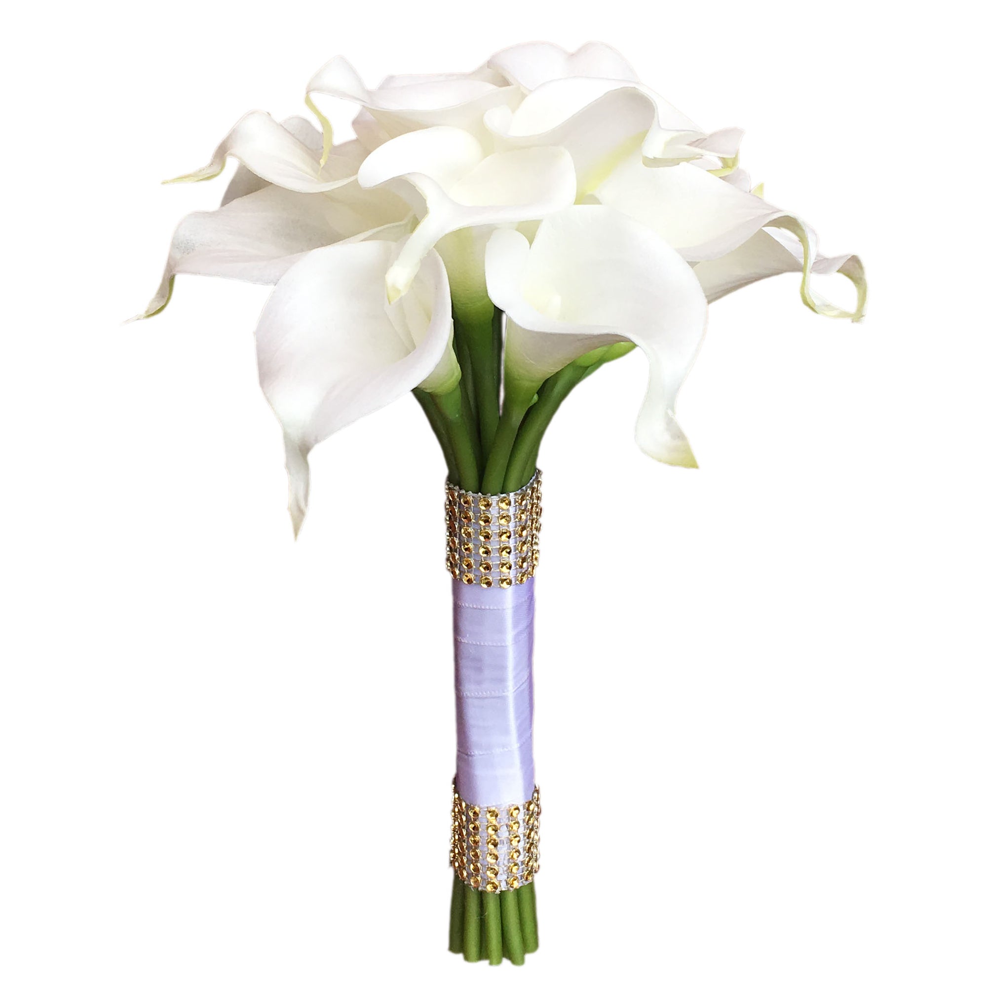 White Flower Bridal Bouquet Fake Calla Lily Bouquets