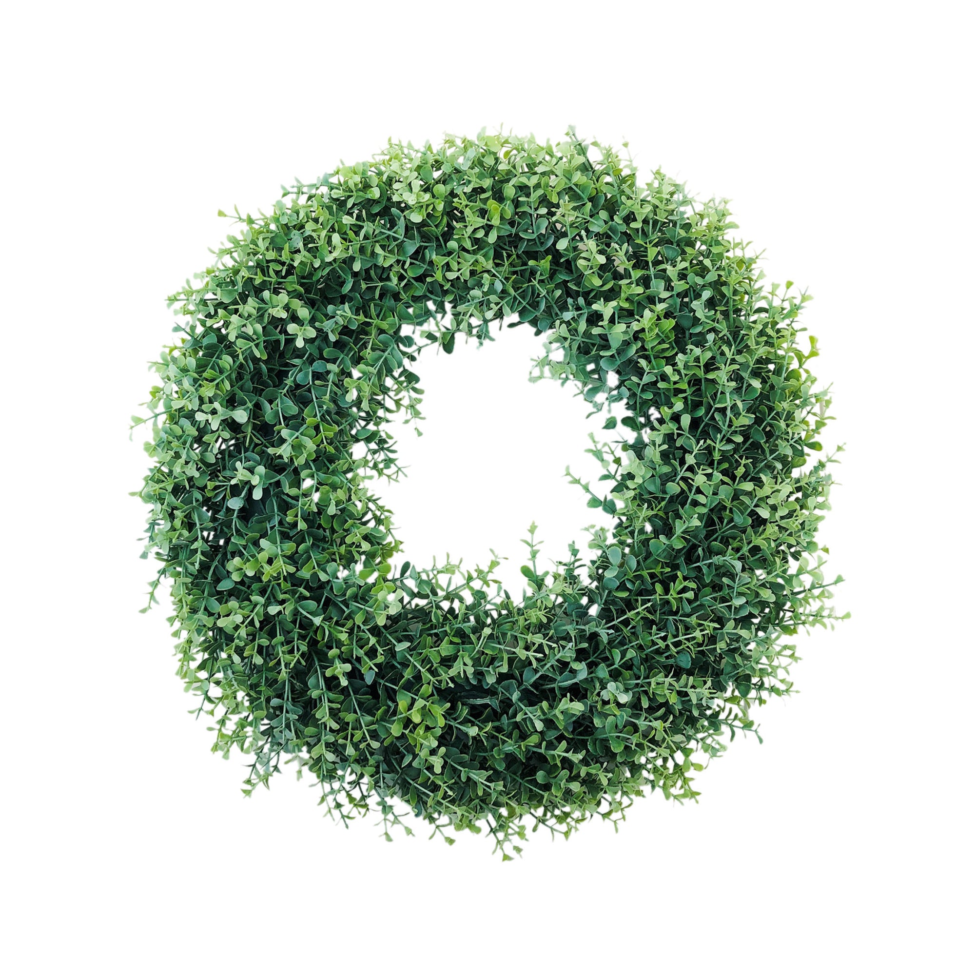Faux Eucalyputs Wreath Garland for Farmhouse Indoor Outdoor Front Door Decor
