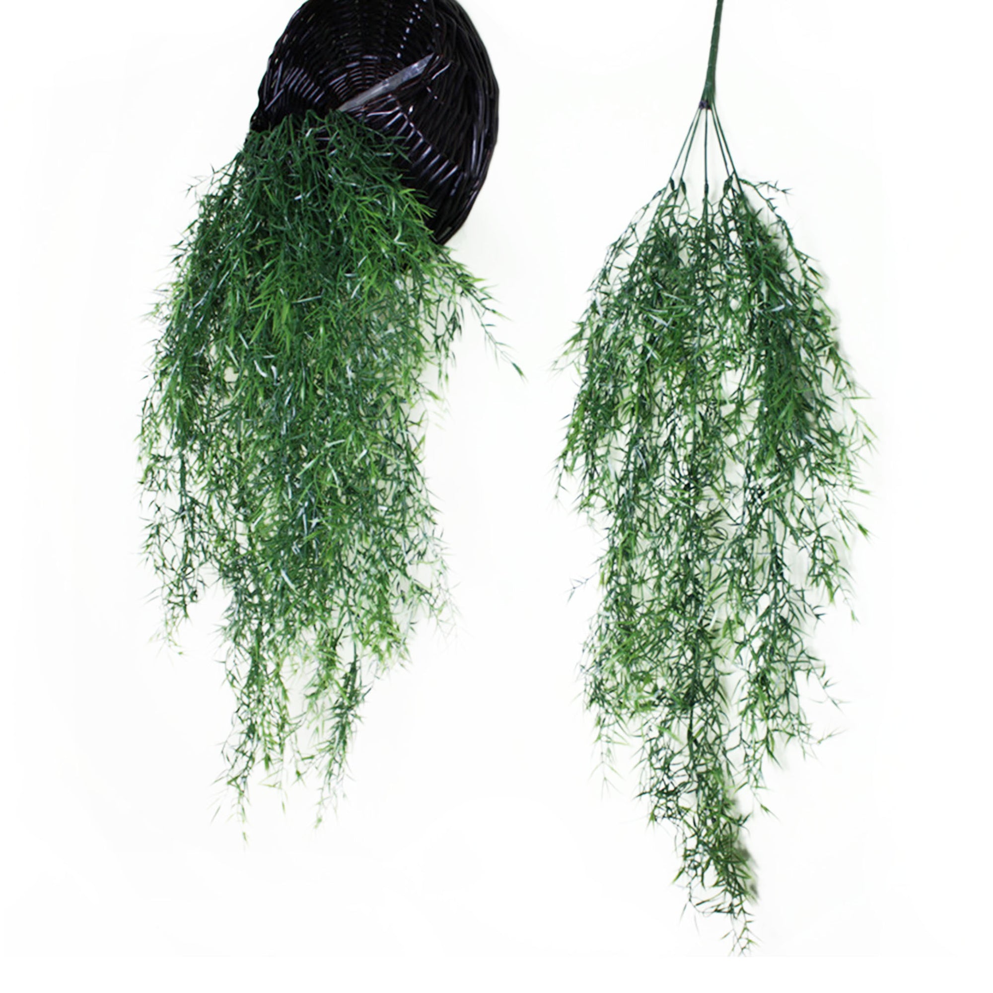 Fake Outdoor Wall Hangings Plants Plastic Sprengeri Grass 2 Bushes
