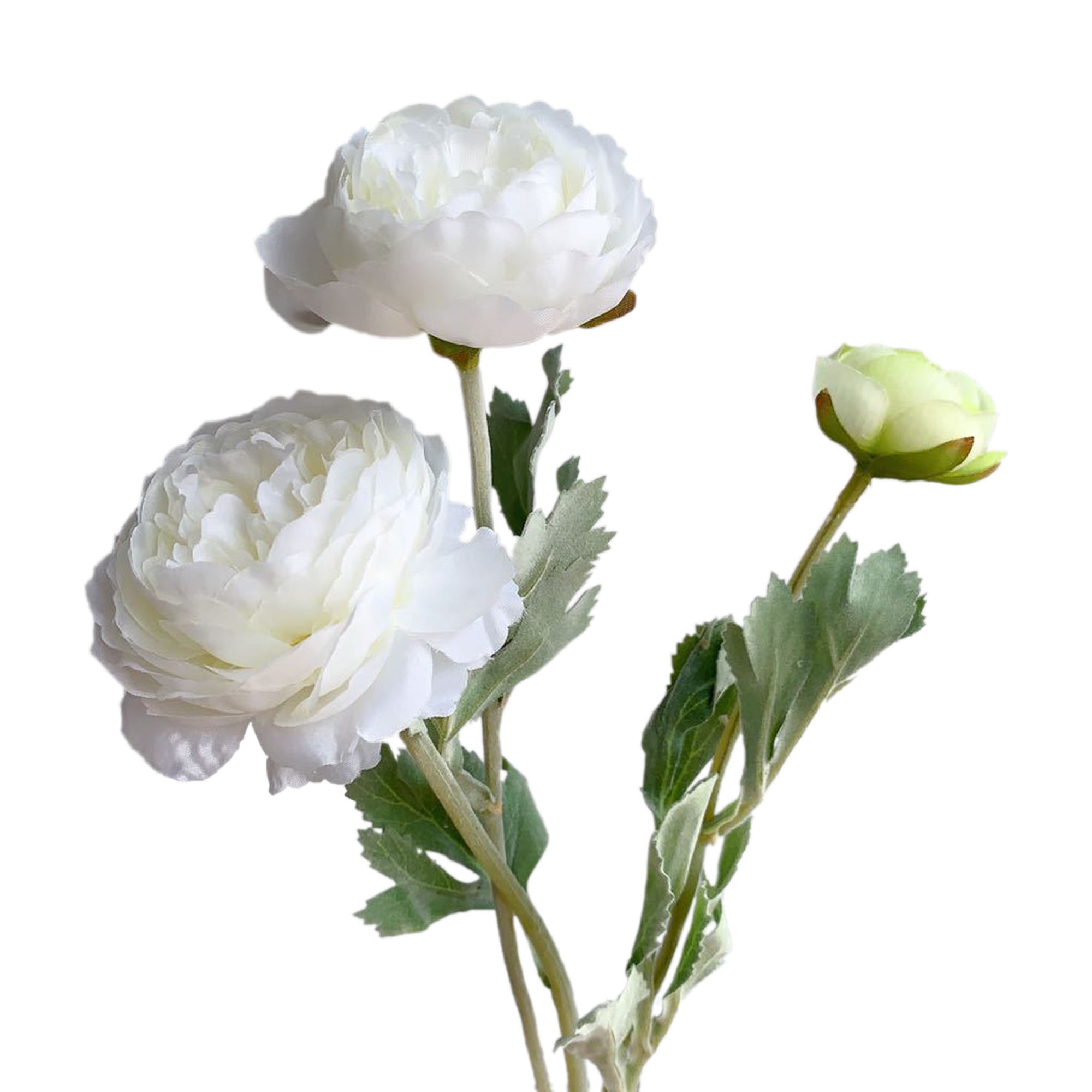 Artificial Ranunculus Flower Branch for Home Arrangement