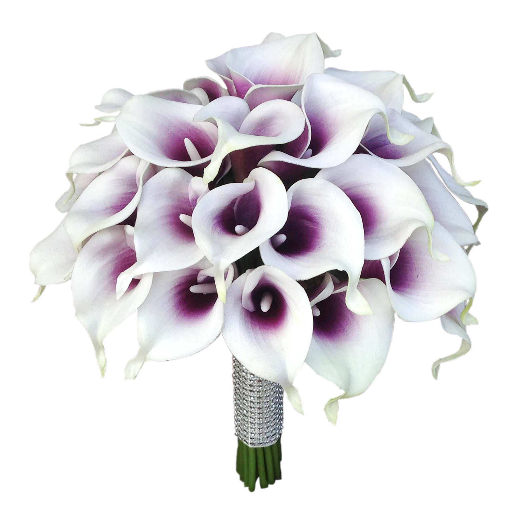 Picasso Purple Calla Lily Bouquet Plum Wedding Flowers