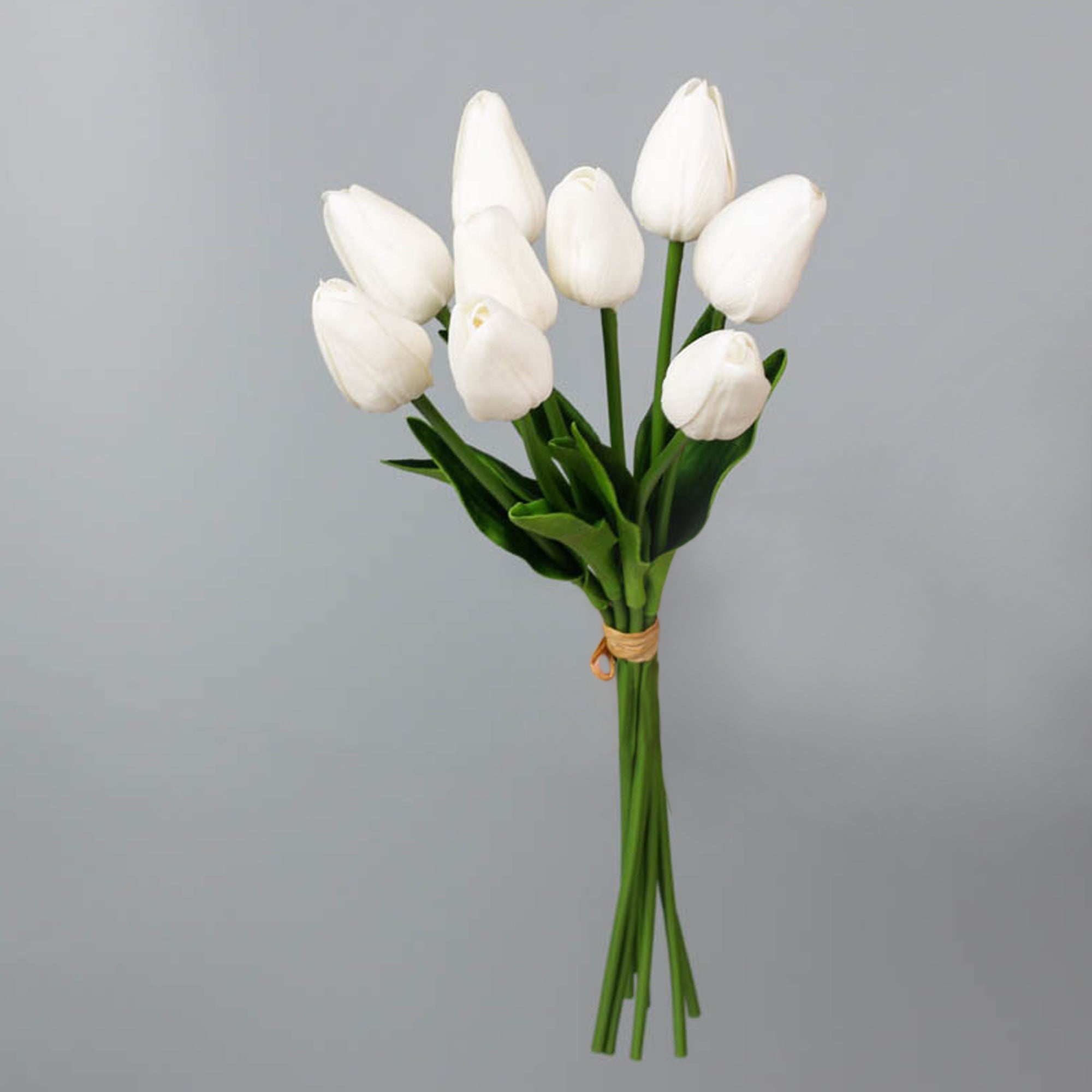 Fake Tulips Bouquet Small Real Touch Tulips 14"