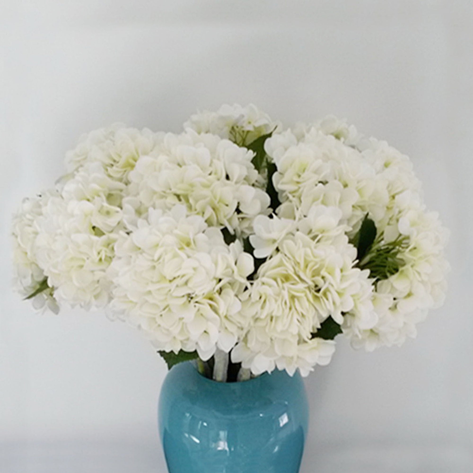 Realistic Silk Hydrangea Flowers 5 Stems for Bridal Bouquets