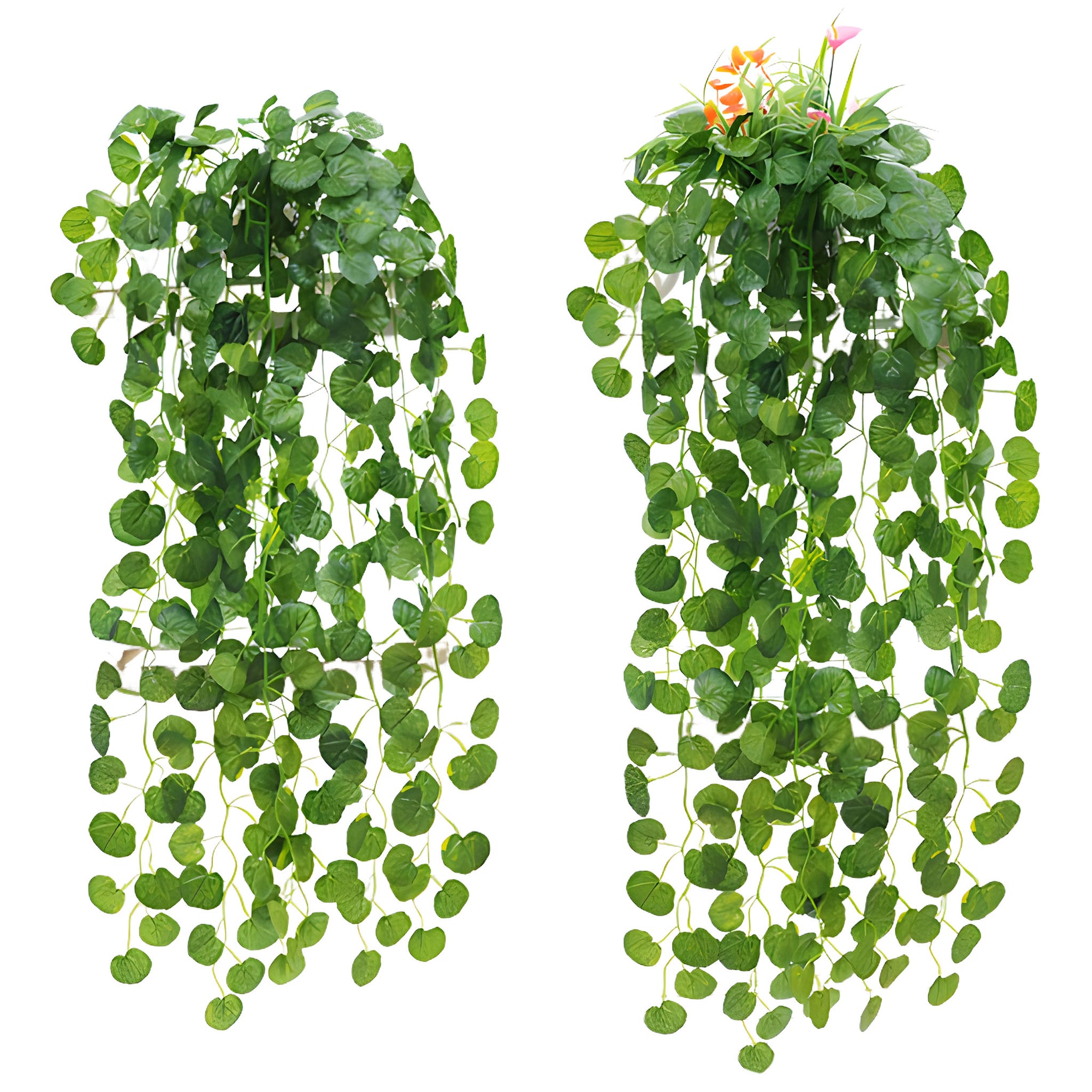 Hanging Plants Fake Leaf Garlands 35"