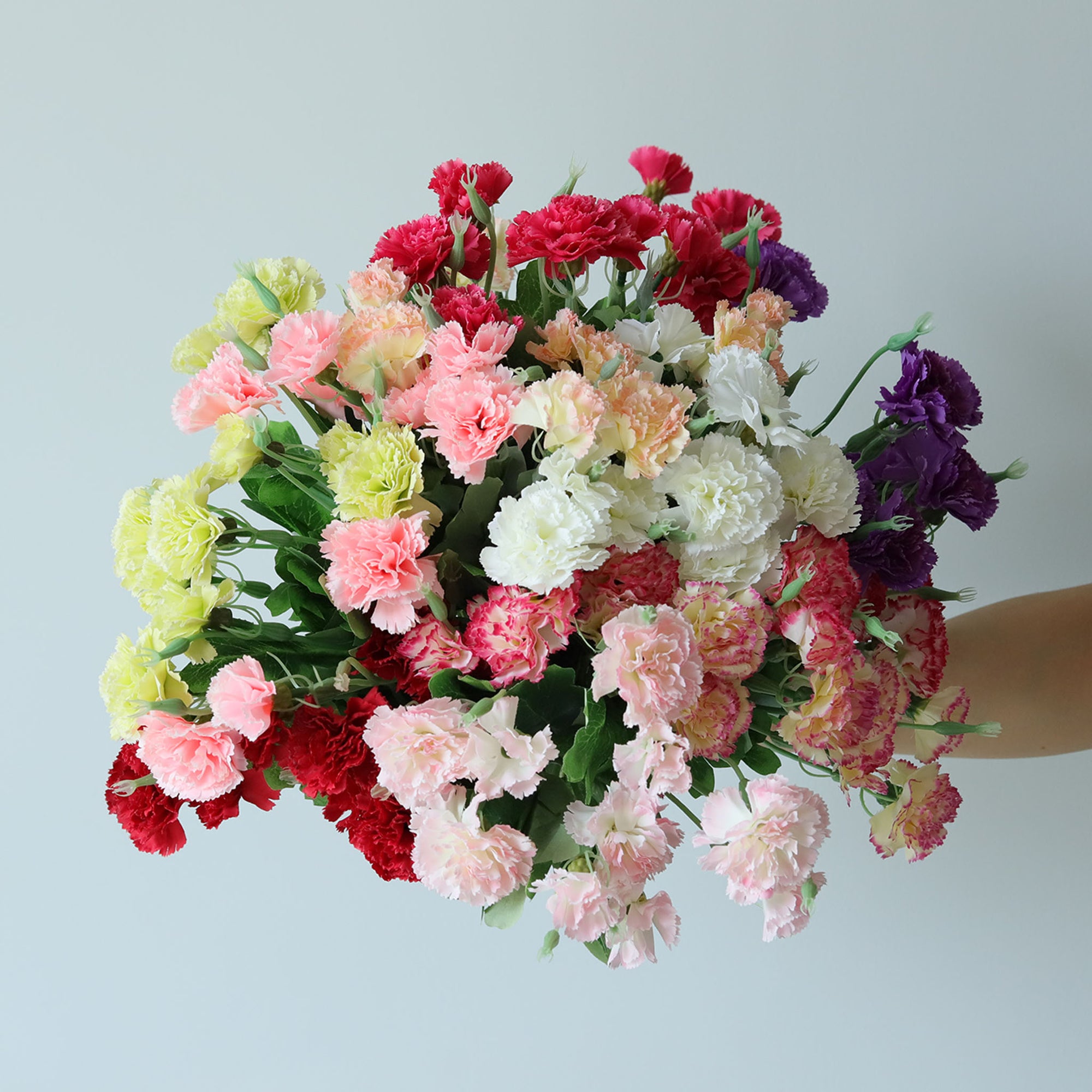 Fake Carnation Spray Silk Flowers Carnation Bush