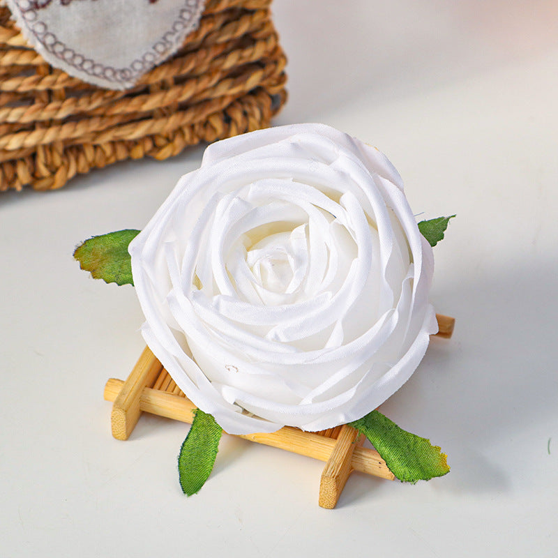 Bulk Artificial Flowers Silk Rose Heads