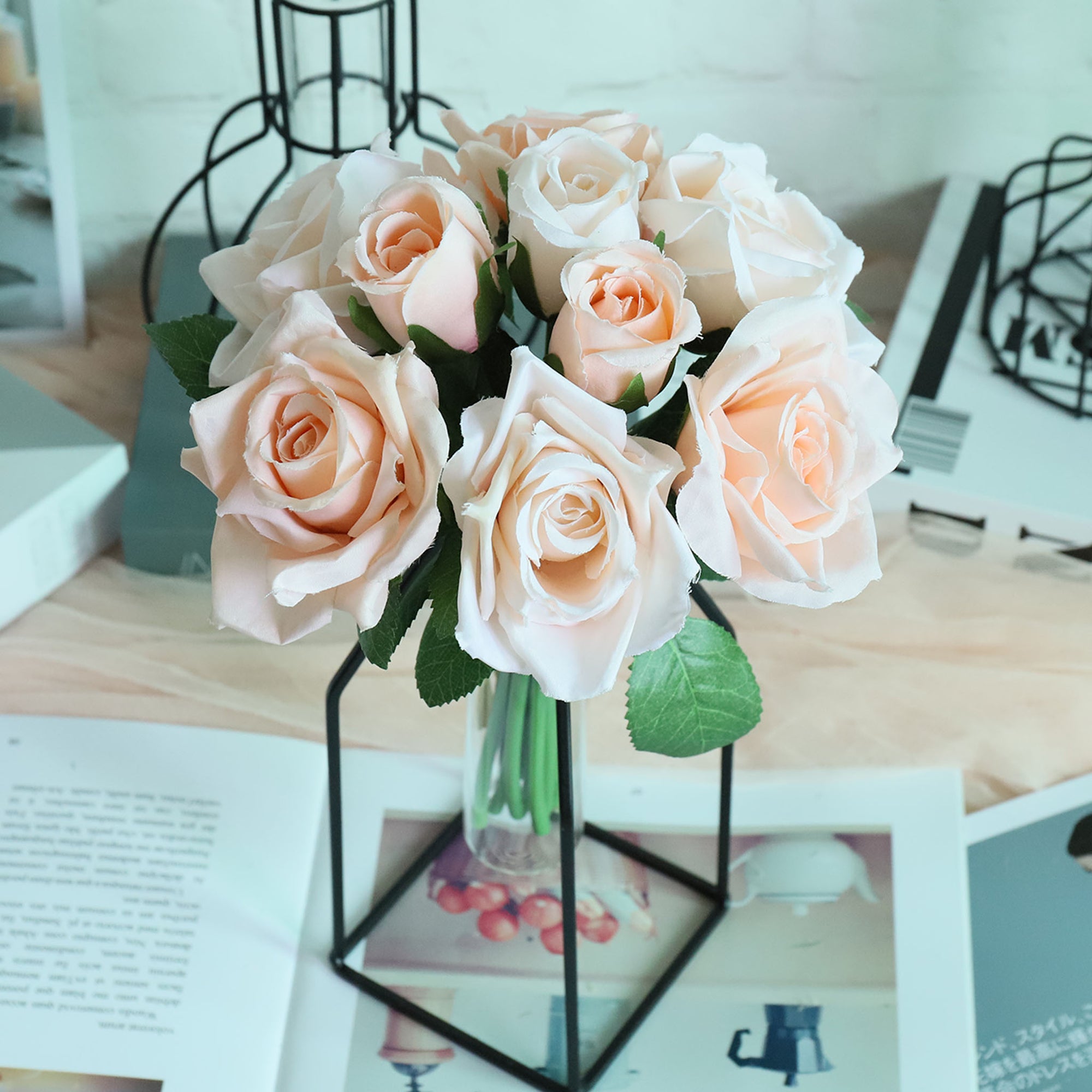 Small Artificial Flower Bouquet for Home Decor DIY Wedding Flowers