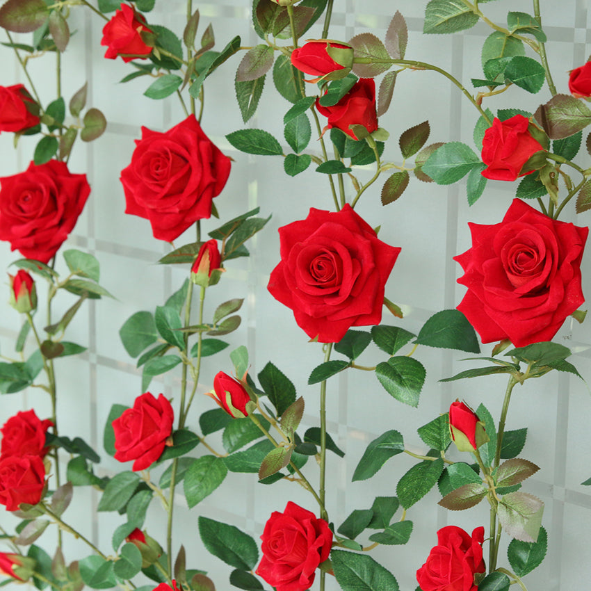 Fake Flower Garland for Fence Decor 65"