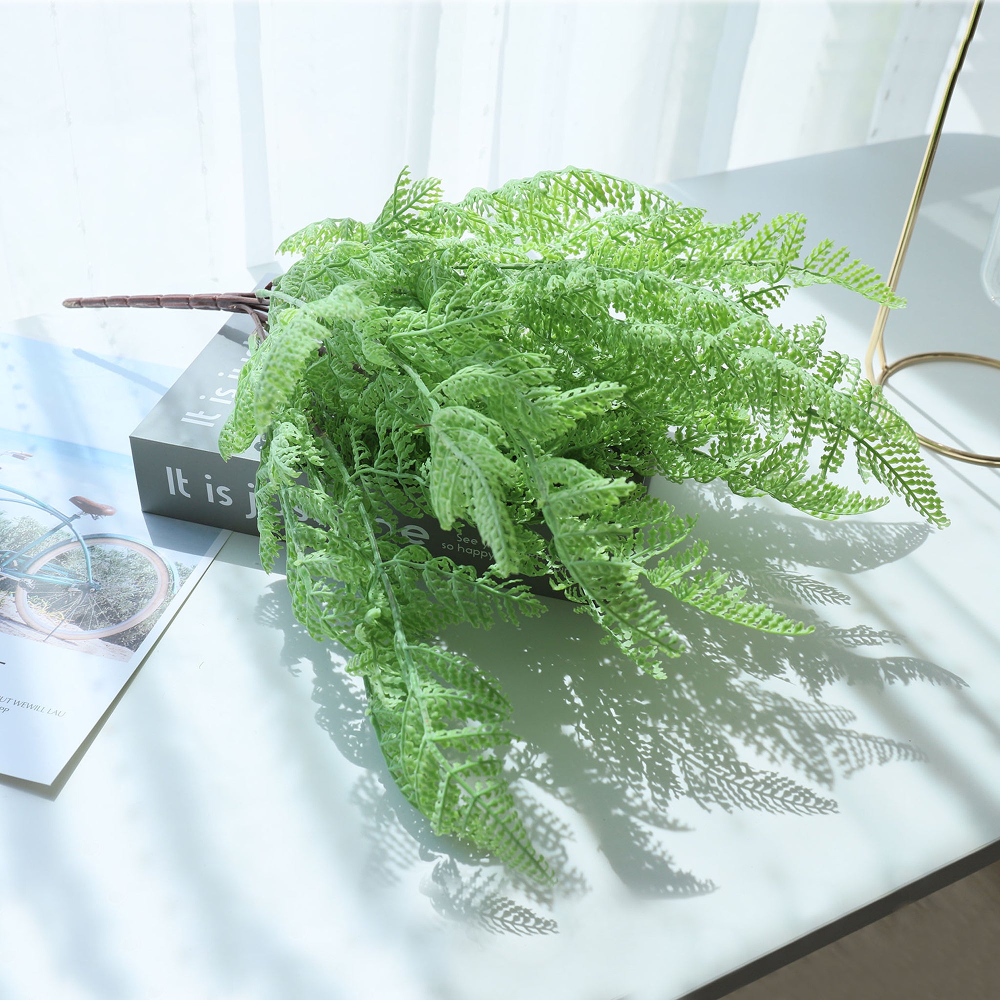 Fake Fern Bush Artificial Greenery Plants for Home Decor