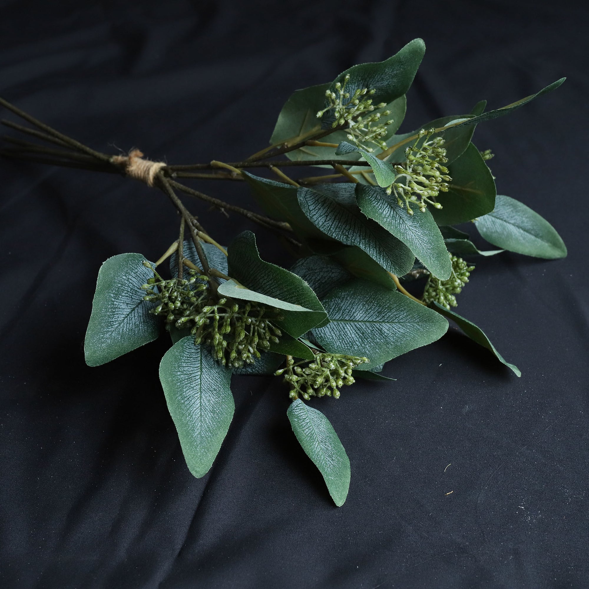 Fake Seeded Eucalyptus Dark Green Geenery