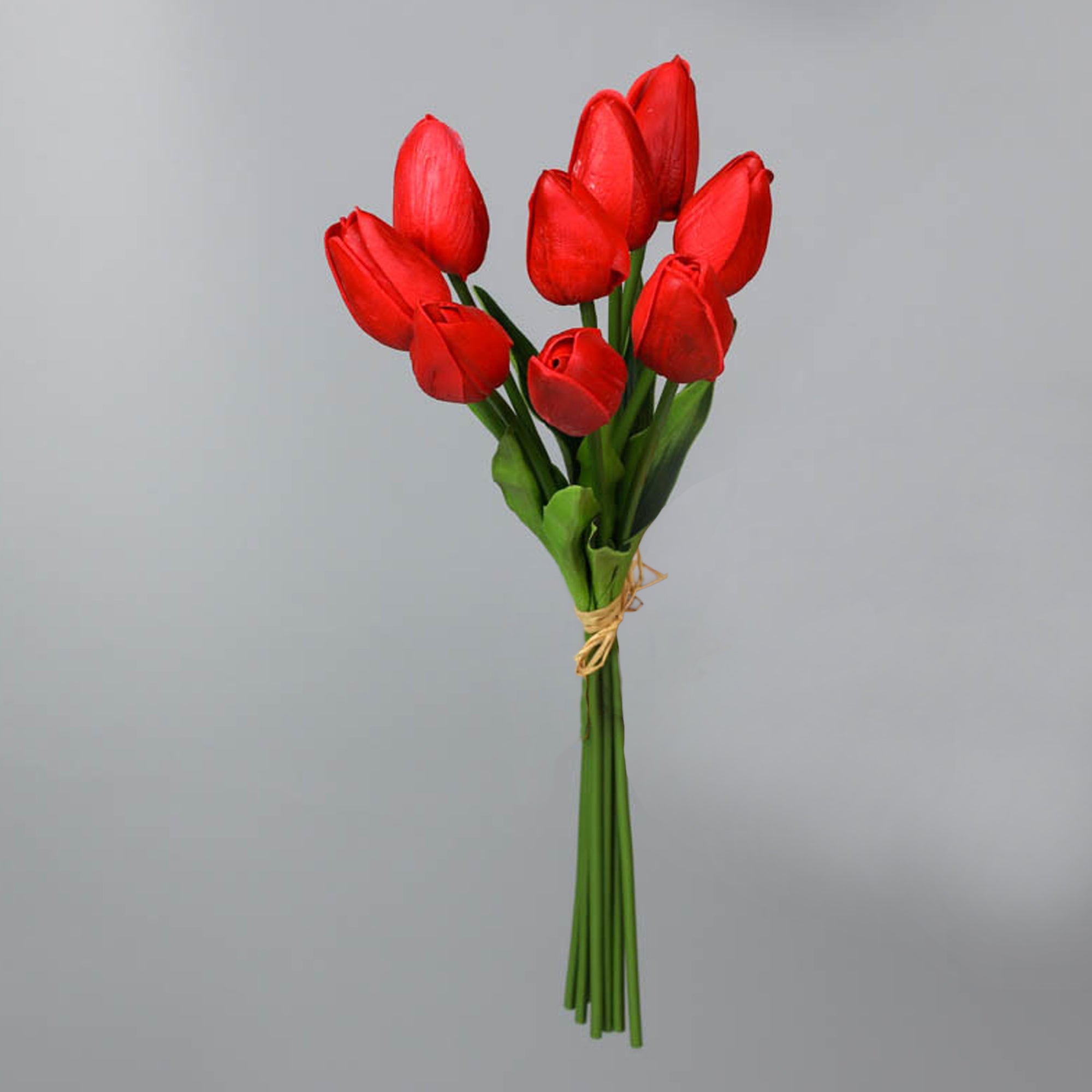 Fake Tulips Bouquet Small Real Touch Tulips 14"