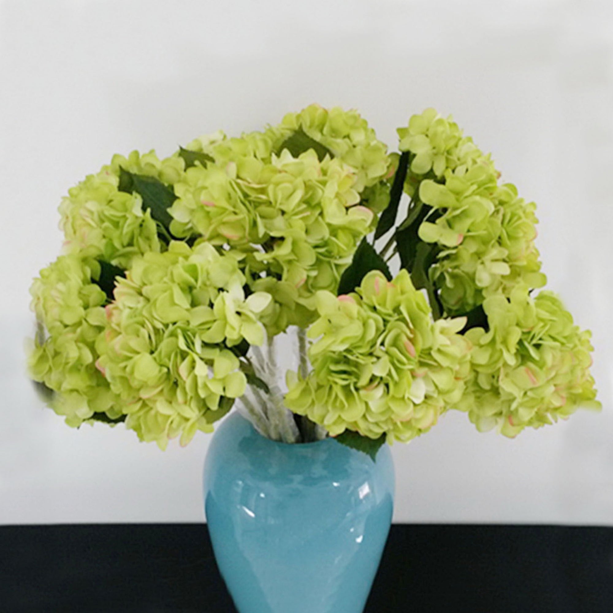 Realistic Silk Hydrangea Flowers 5 Stems for Bridal Bouquets