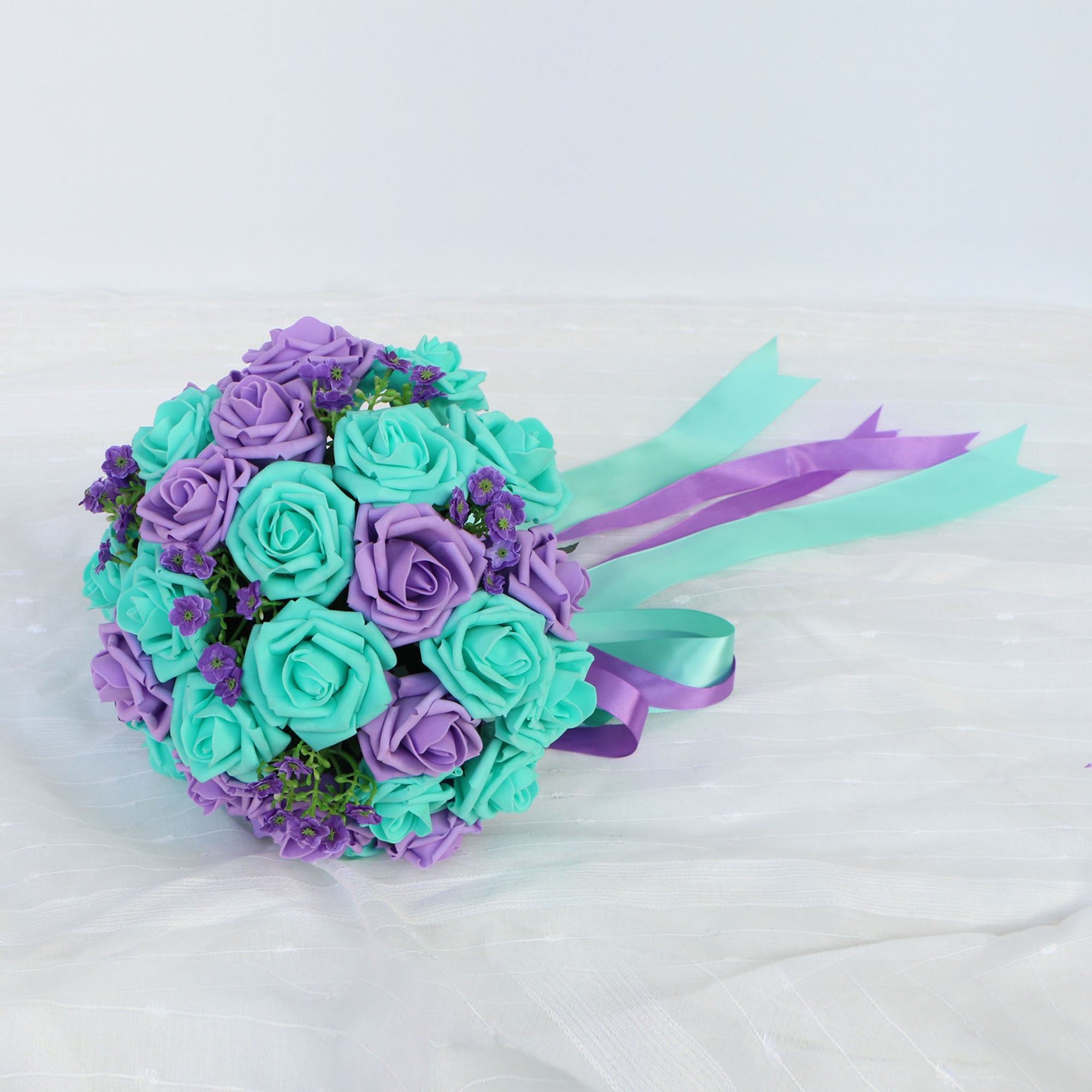 Turquoise Lavender Bridal Bouquet