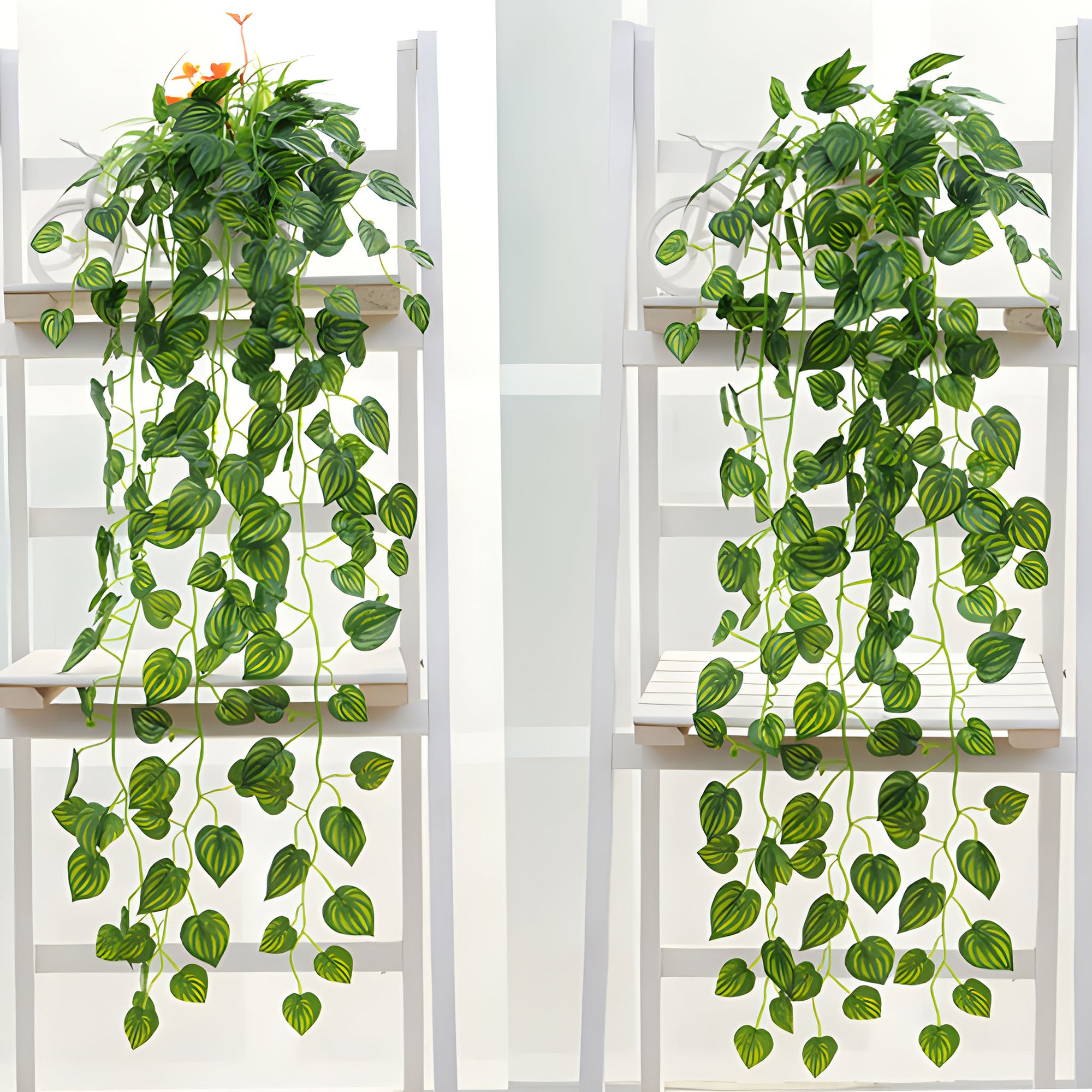 Hanging Plants Fake Leaf Garlands 35"