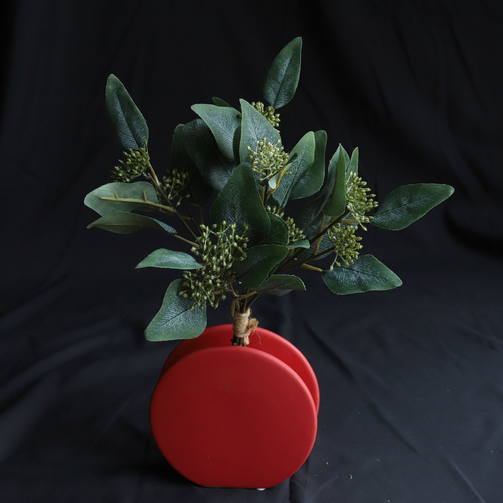 Fake Seeded Eucalyptus Dark Green Geenery