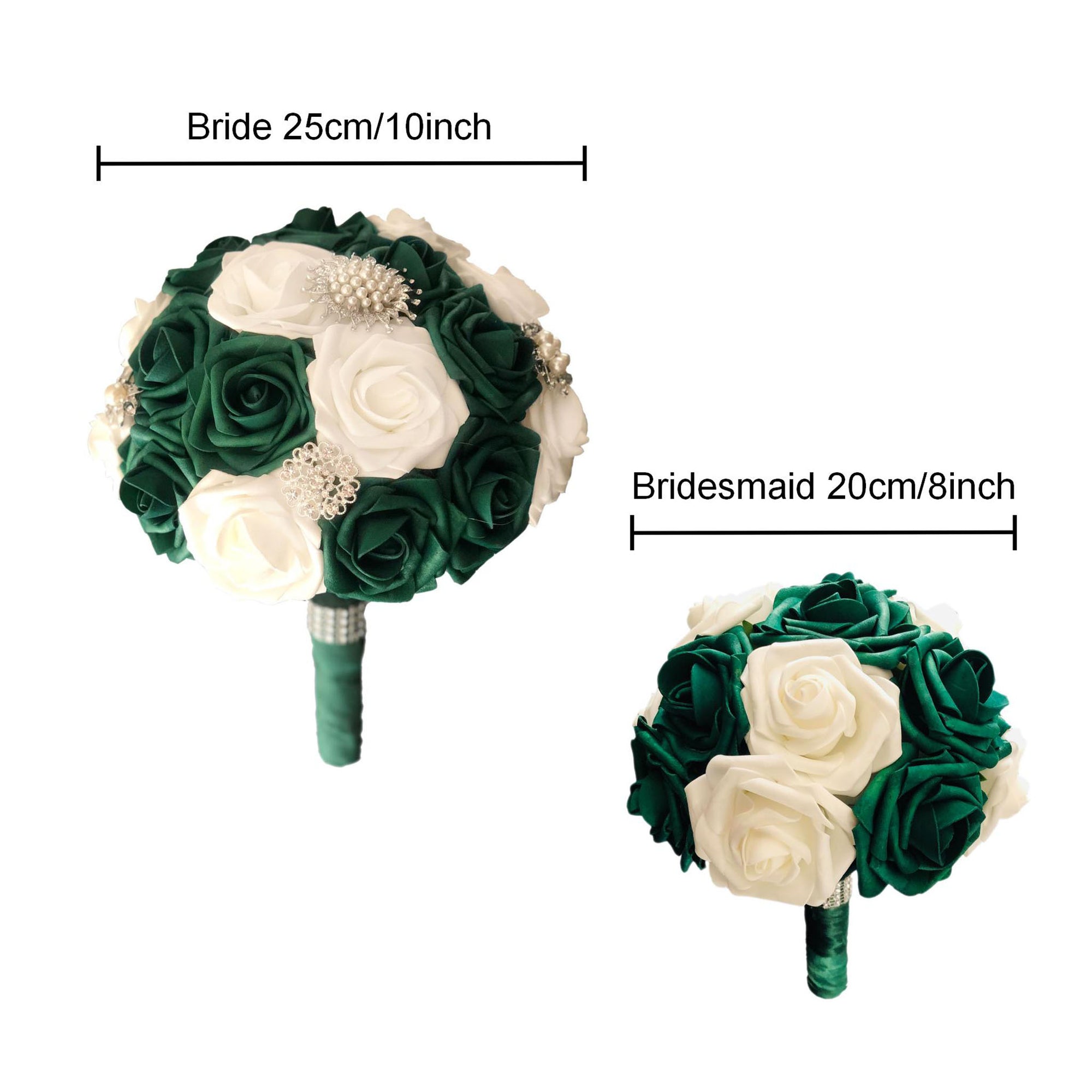 Emerald Green Wedding Bouquet Package