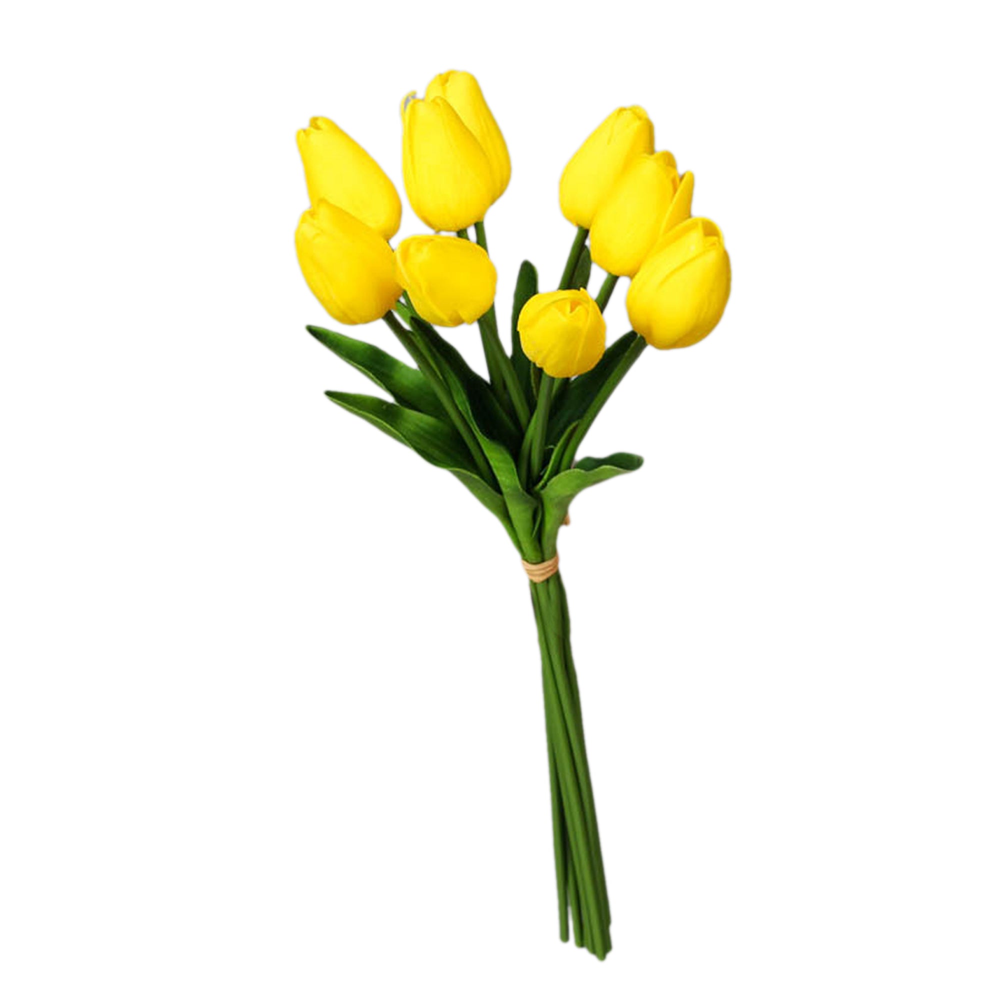 Fake Tulips Bouquet Small Real Touch Tulips 14"