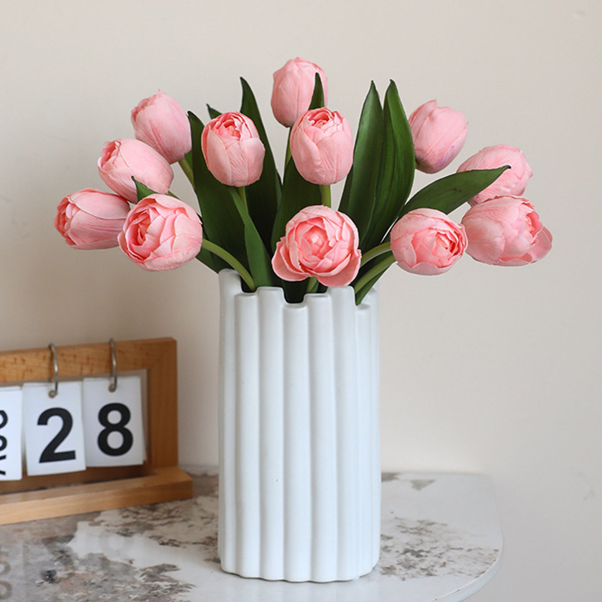 Real Touch Silk Tulips Bouquet Wedding Flowers