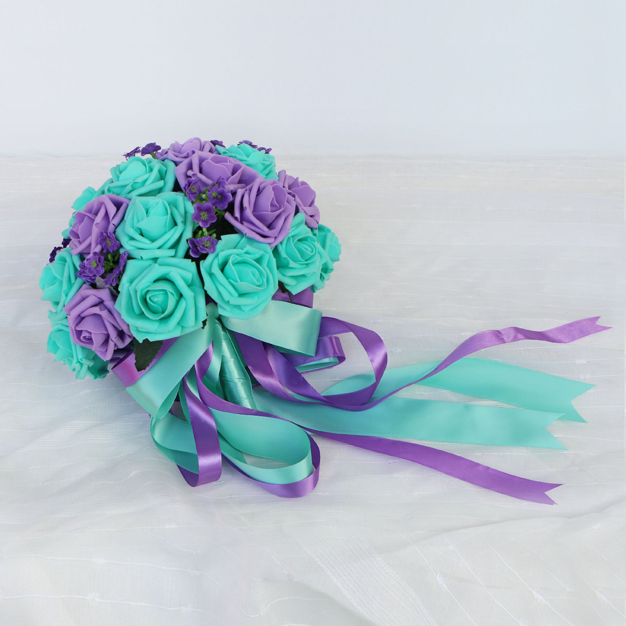 Turquoise Lavender Bridal Bouquet