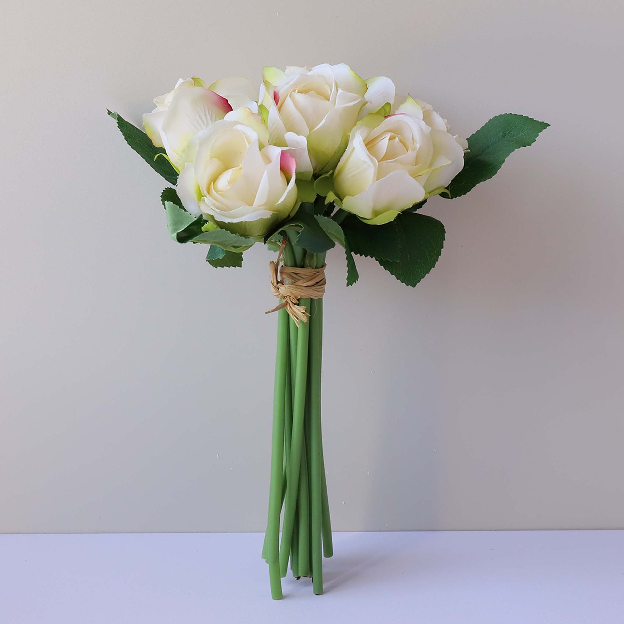 Small Flower Bouquet Silk Roses Bunches
