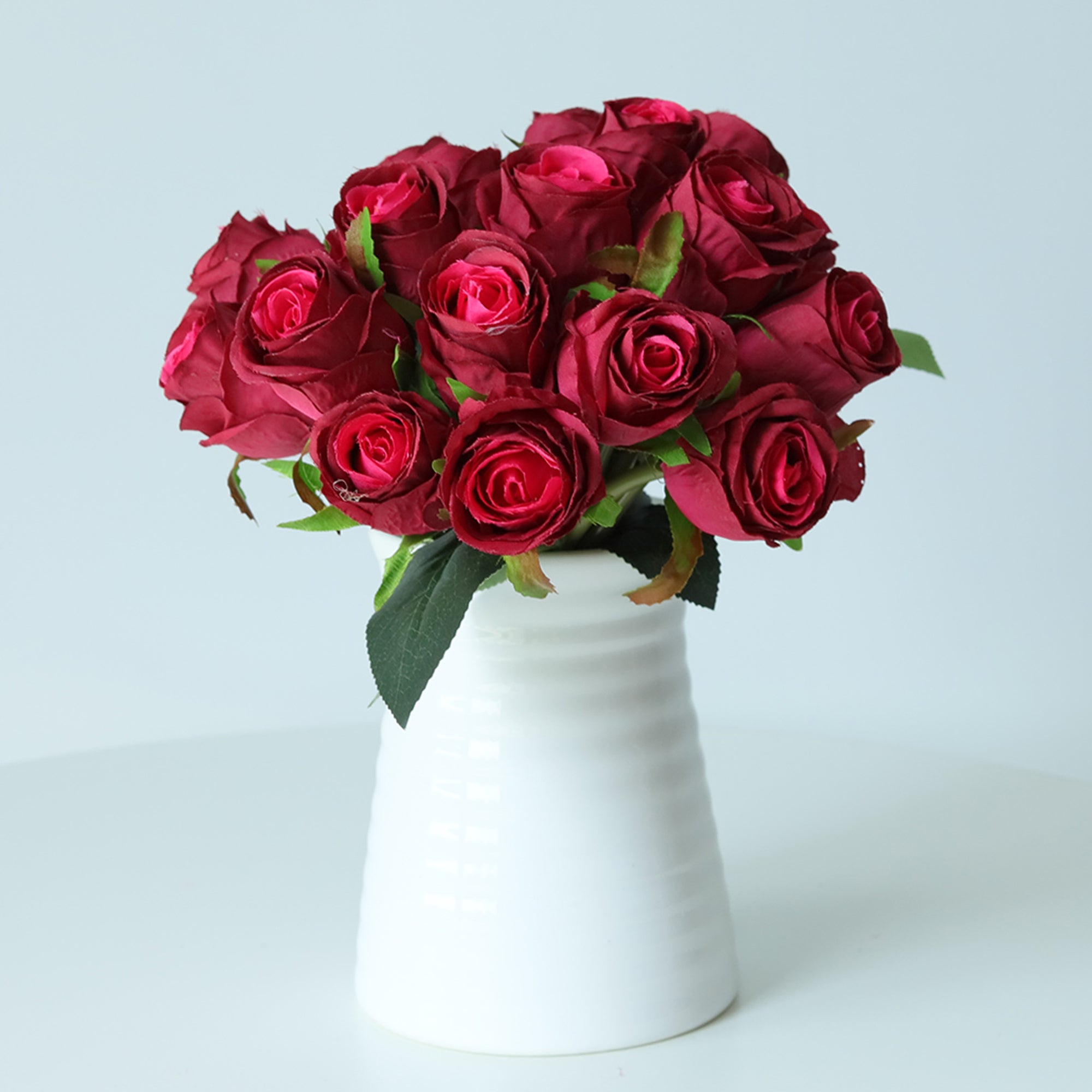 Artificial Silk Rose Buds Bouquet