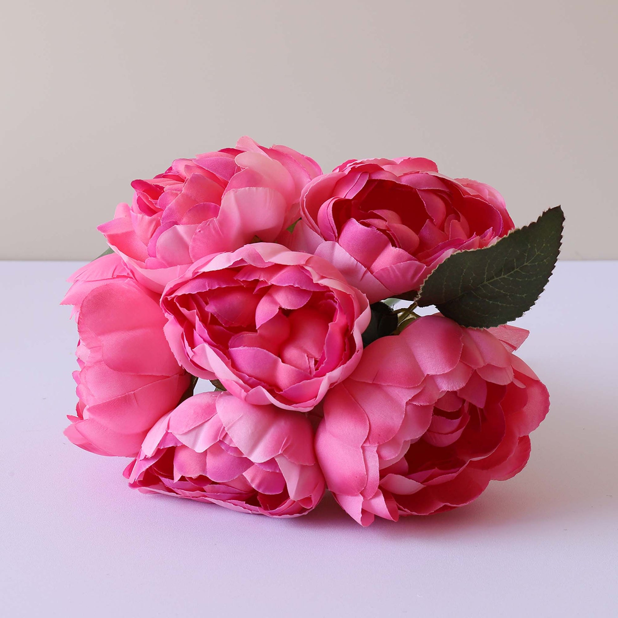 Faux Silk Peony Bouquet Artificial Flower Arrangement Wedding Centerpieces Decor
