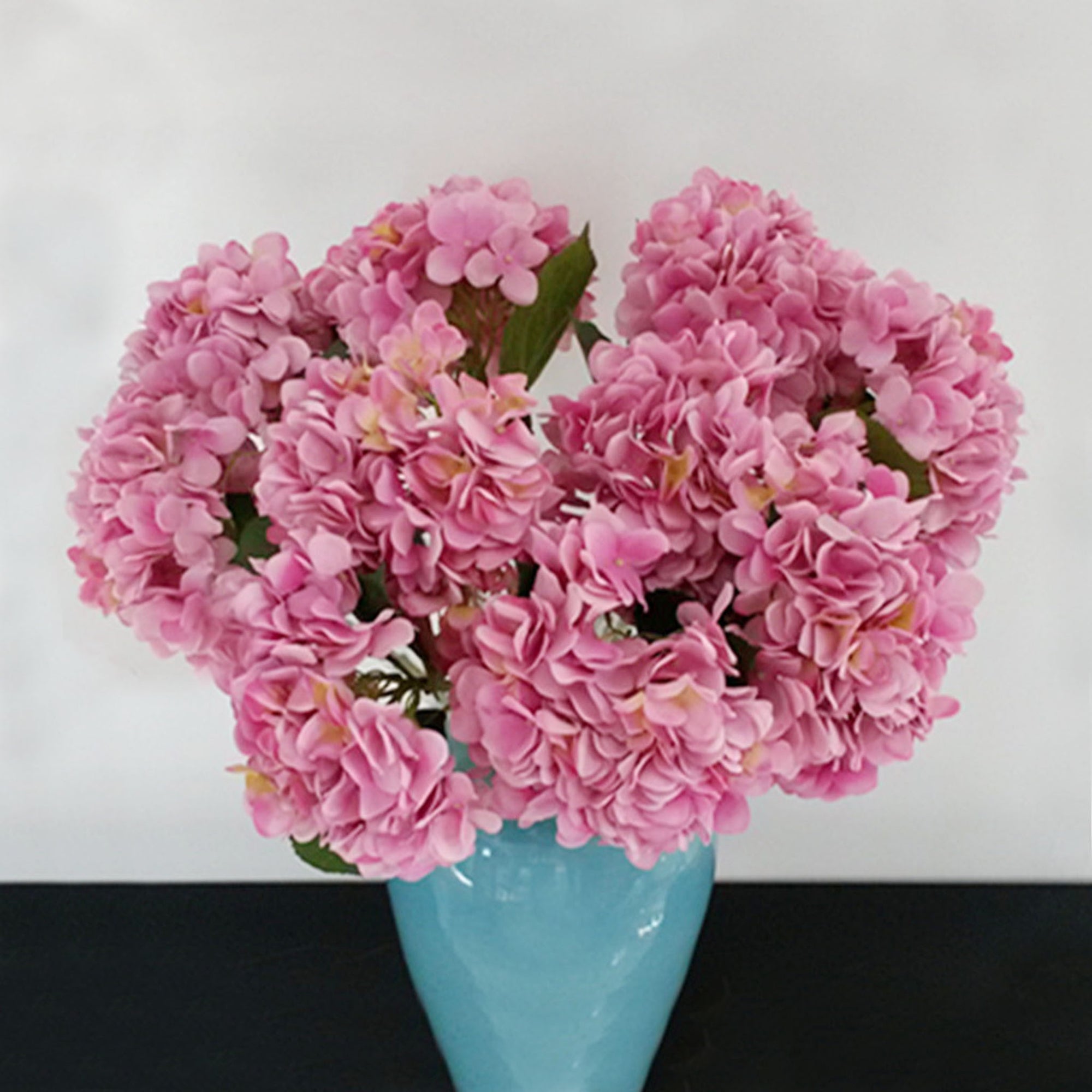 Realistic Silk Hydrangea Flowers 5 Stems for Bridal Bouquets