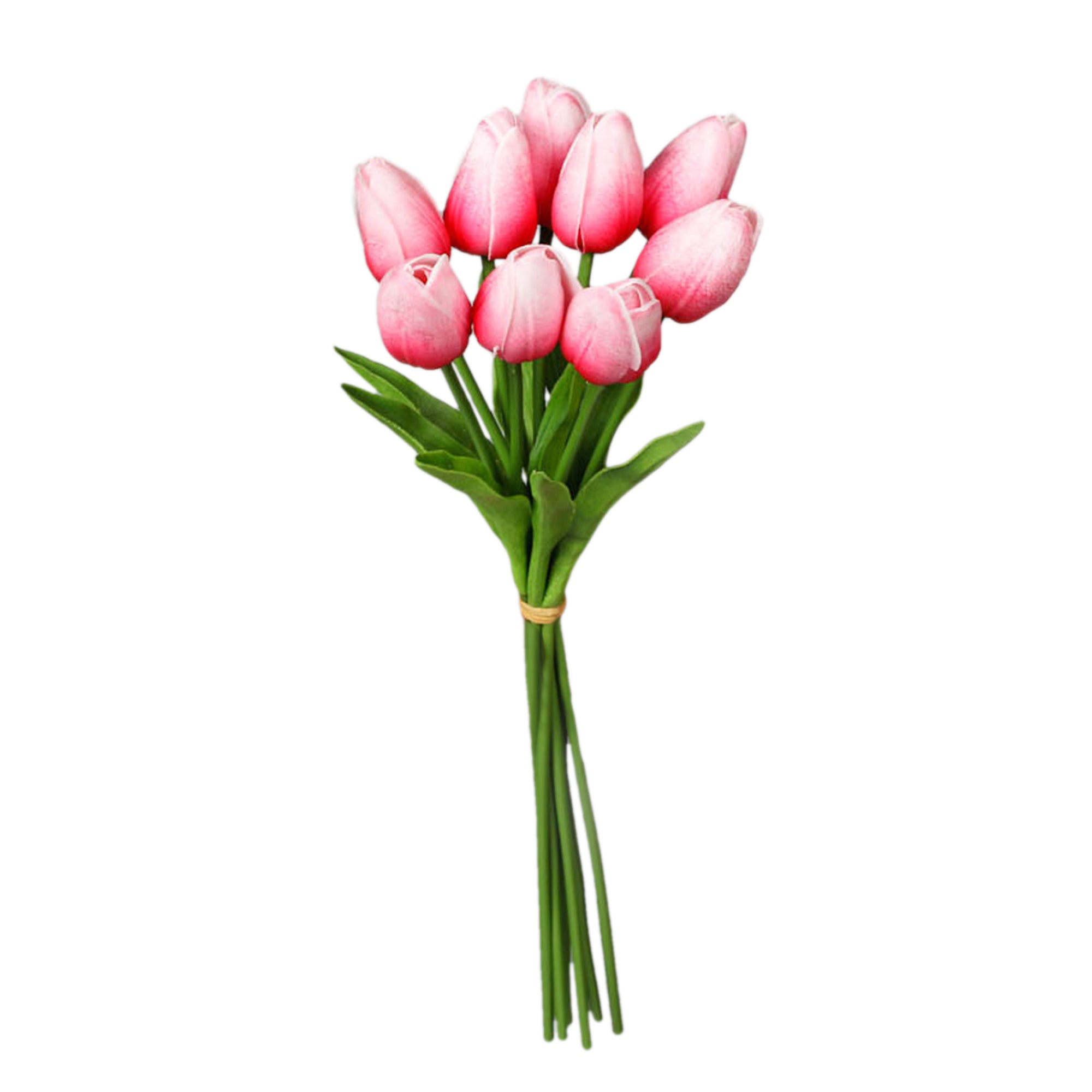 Fake Tulips Bouquet Small Real Touch Tulips 14"