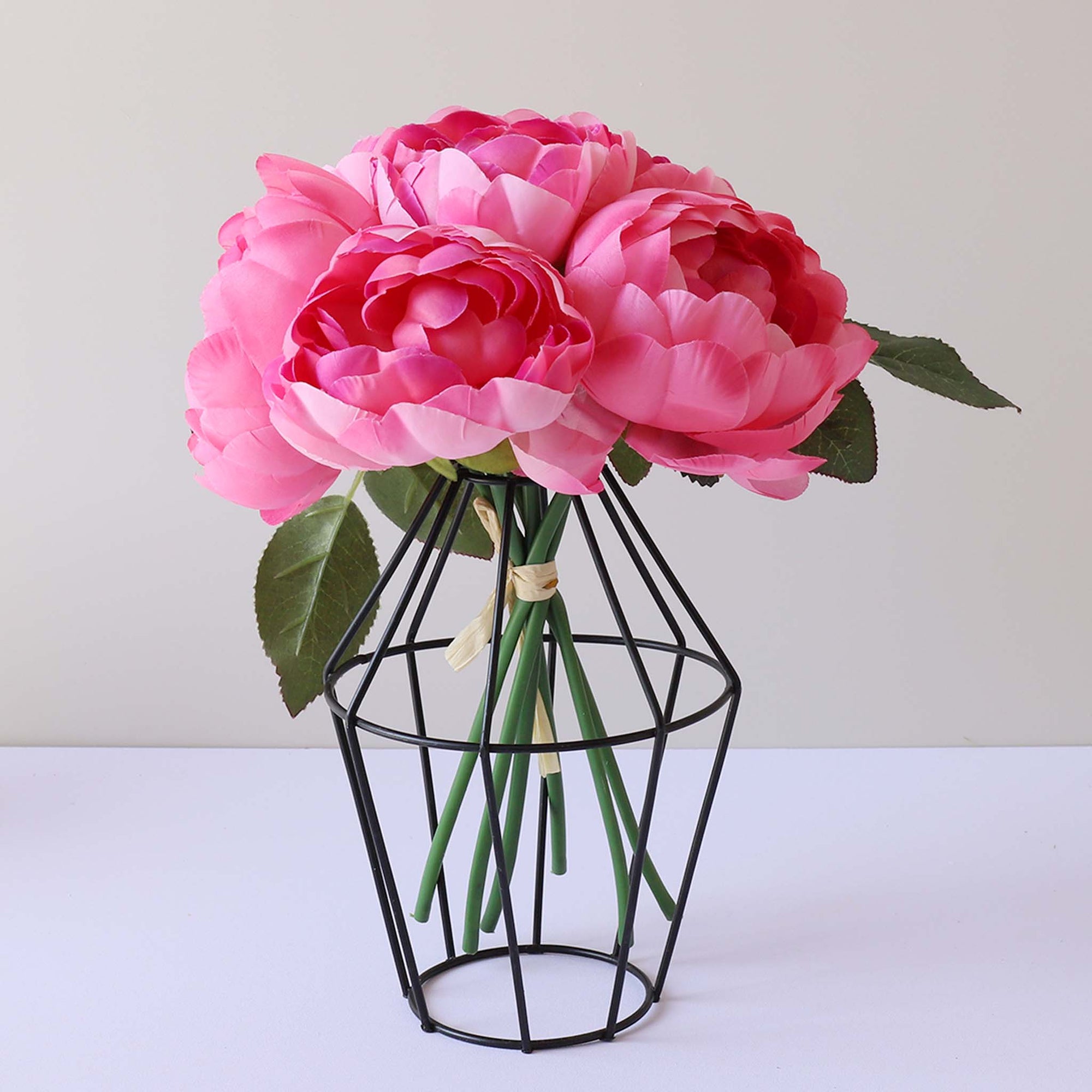 Faux Silk Peony Bouquet Artificial Flower Arrangement Wedding Centerpieces Decor
