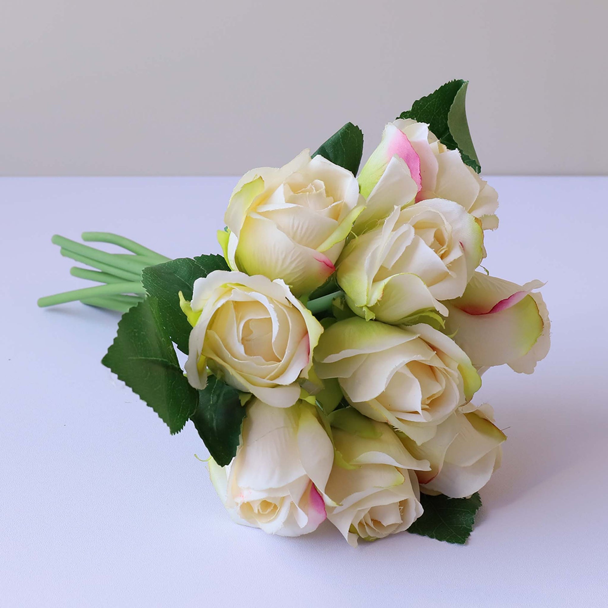 Small Flower Bouquet Silk Roses Bunches