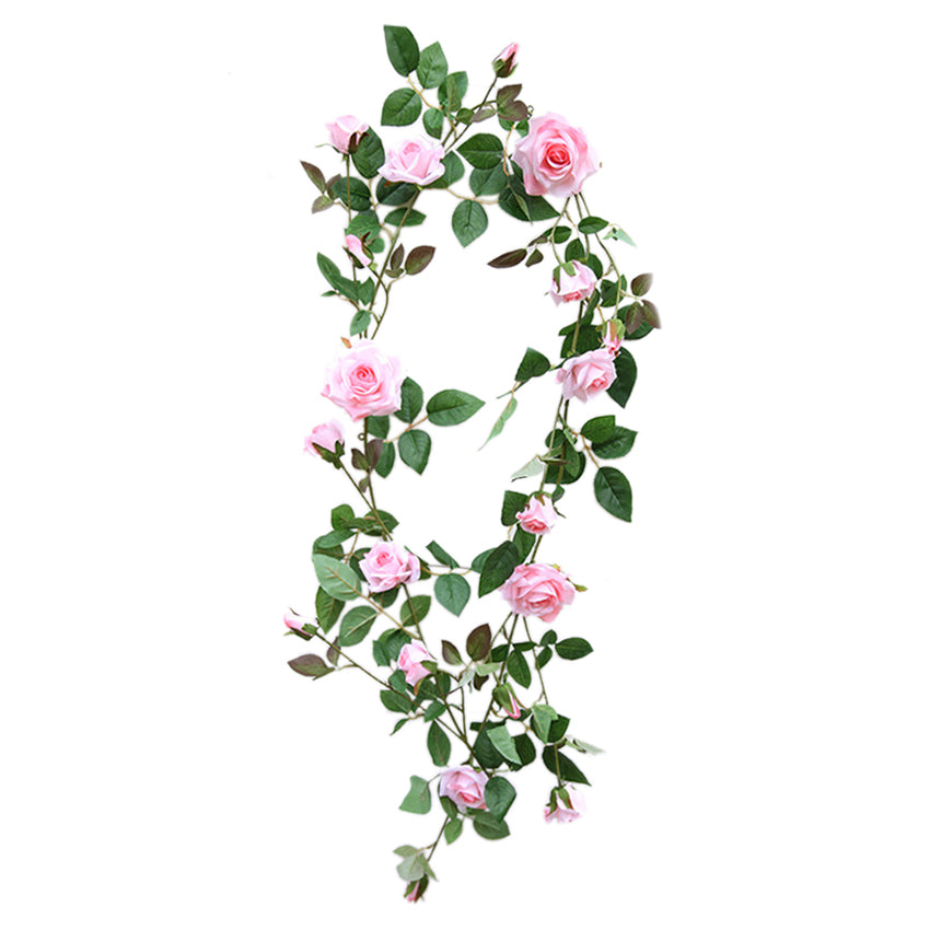 Fake Flower Garland for Fence Decor 65"