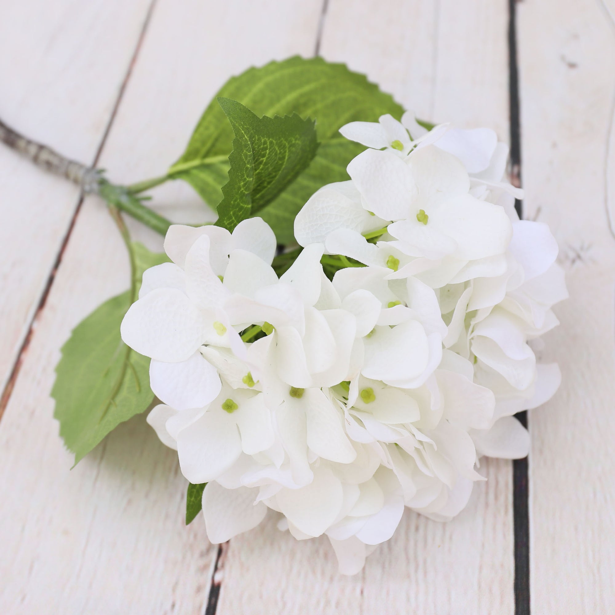 Faux Hydrangea Bloom Real Touch Flower Individual