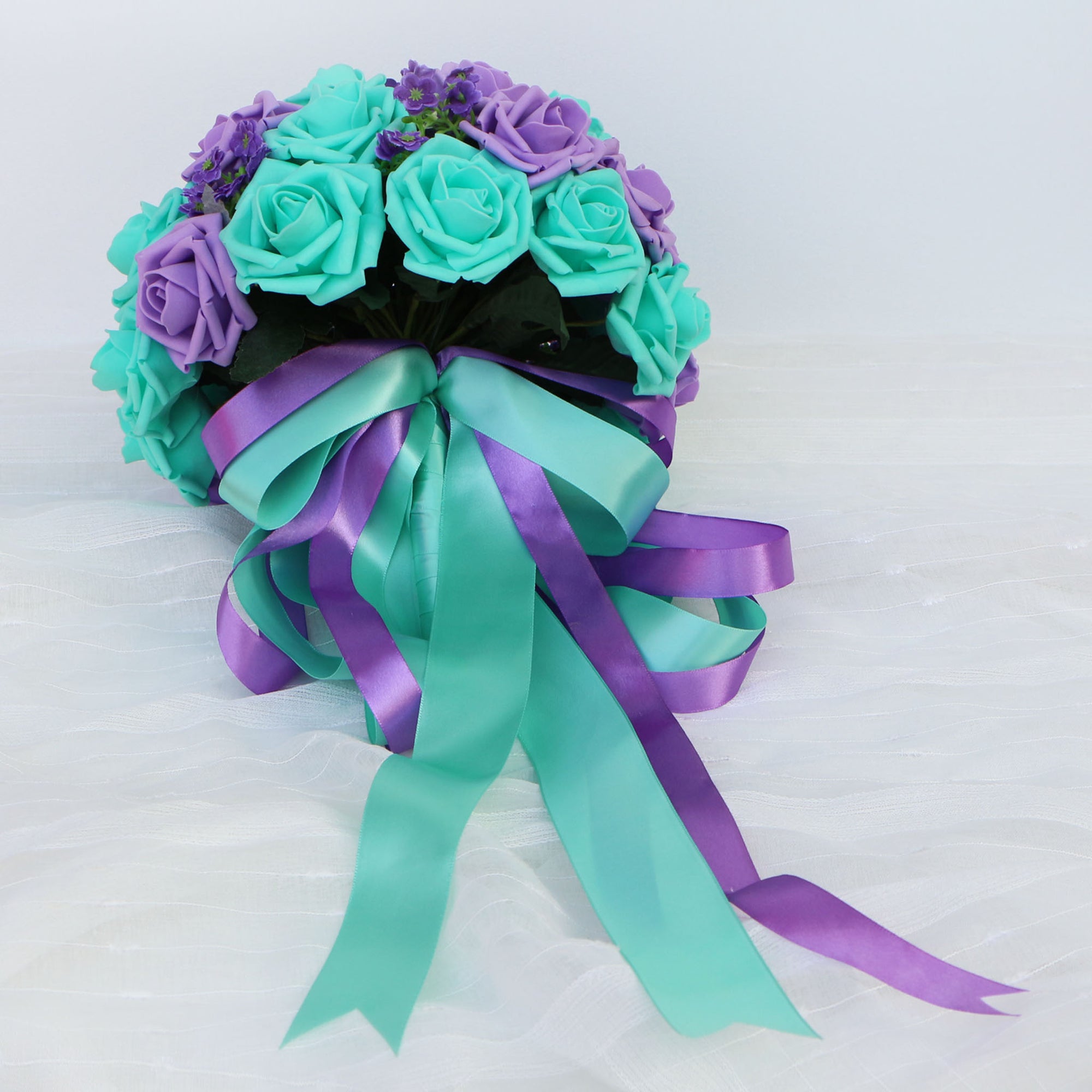 Turquoise Lavender Bridal Bouquet
