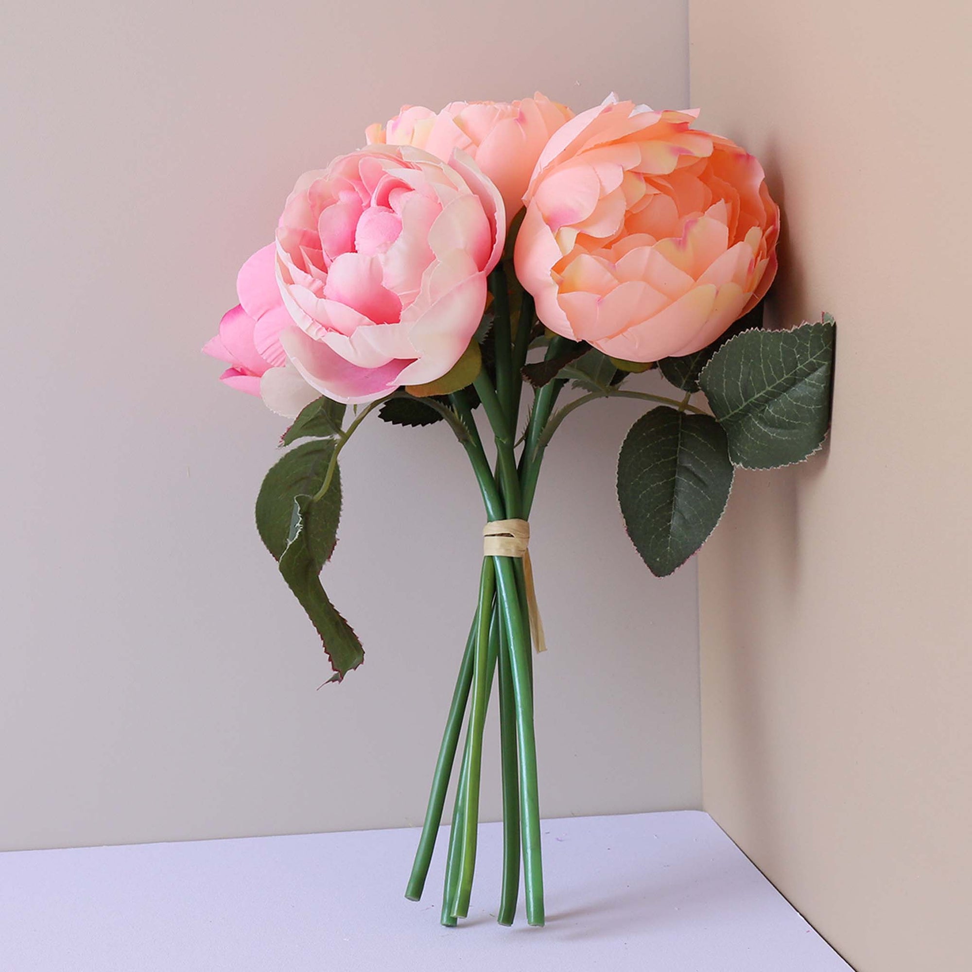 Faux Silk Peony Bouquet Artificial Flower Arrangement Wedding Centerpieces Decor