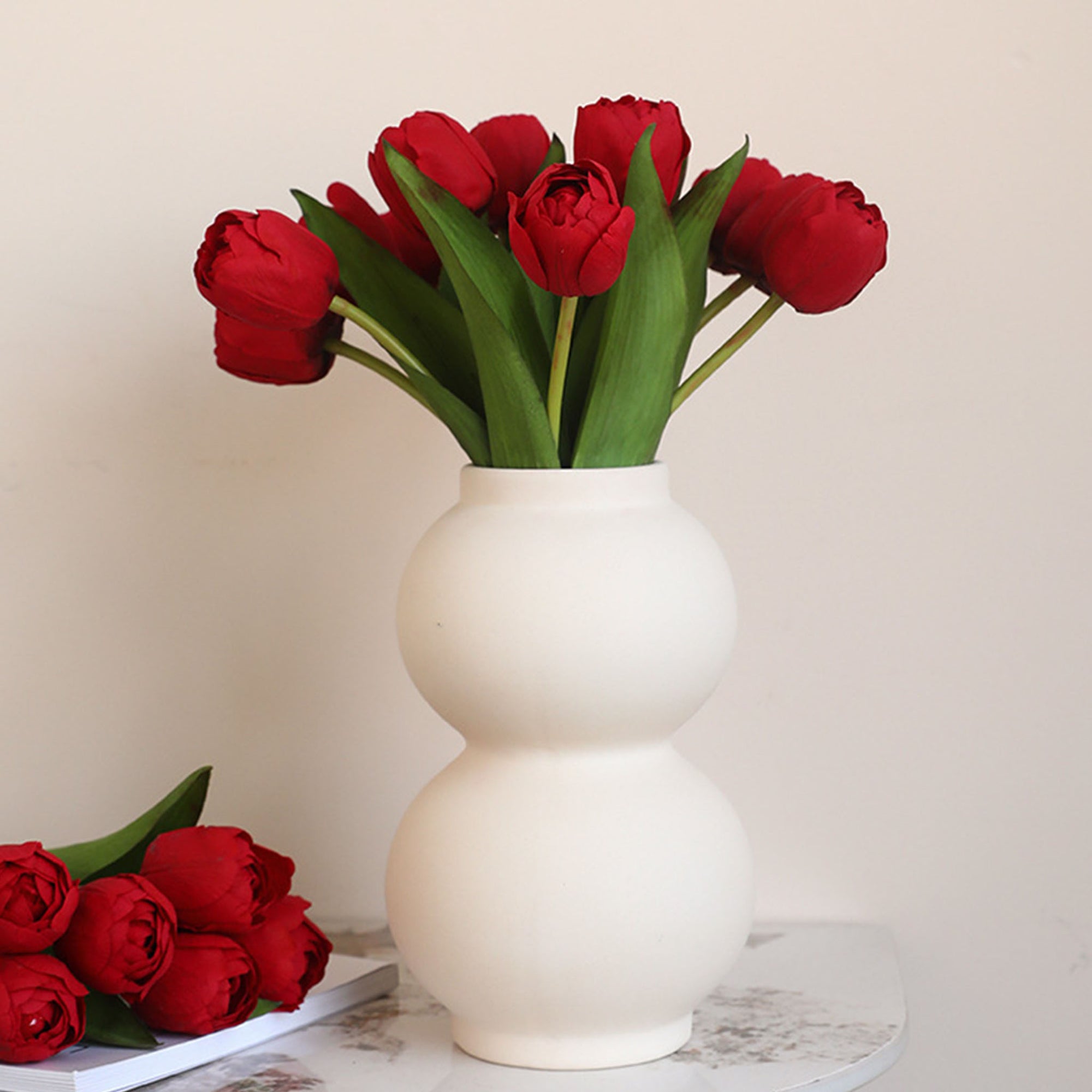 Real Touch Silk Tulips Bouquet Wedding Flowers
