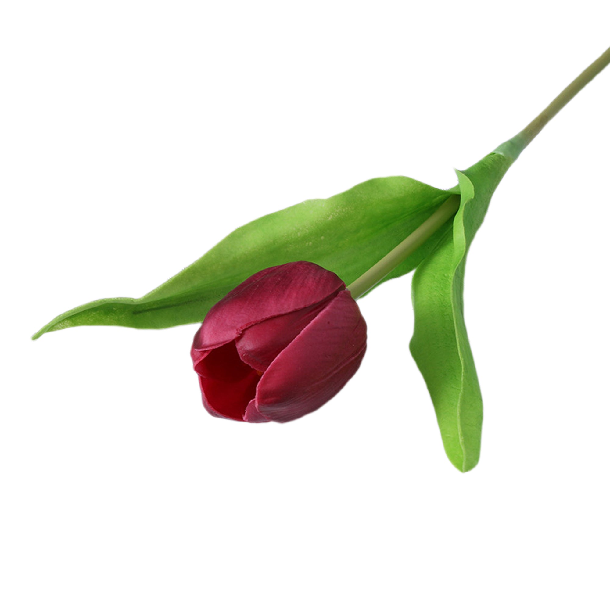 Faux Tulips Flower Bouquet PU Tulips 15"