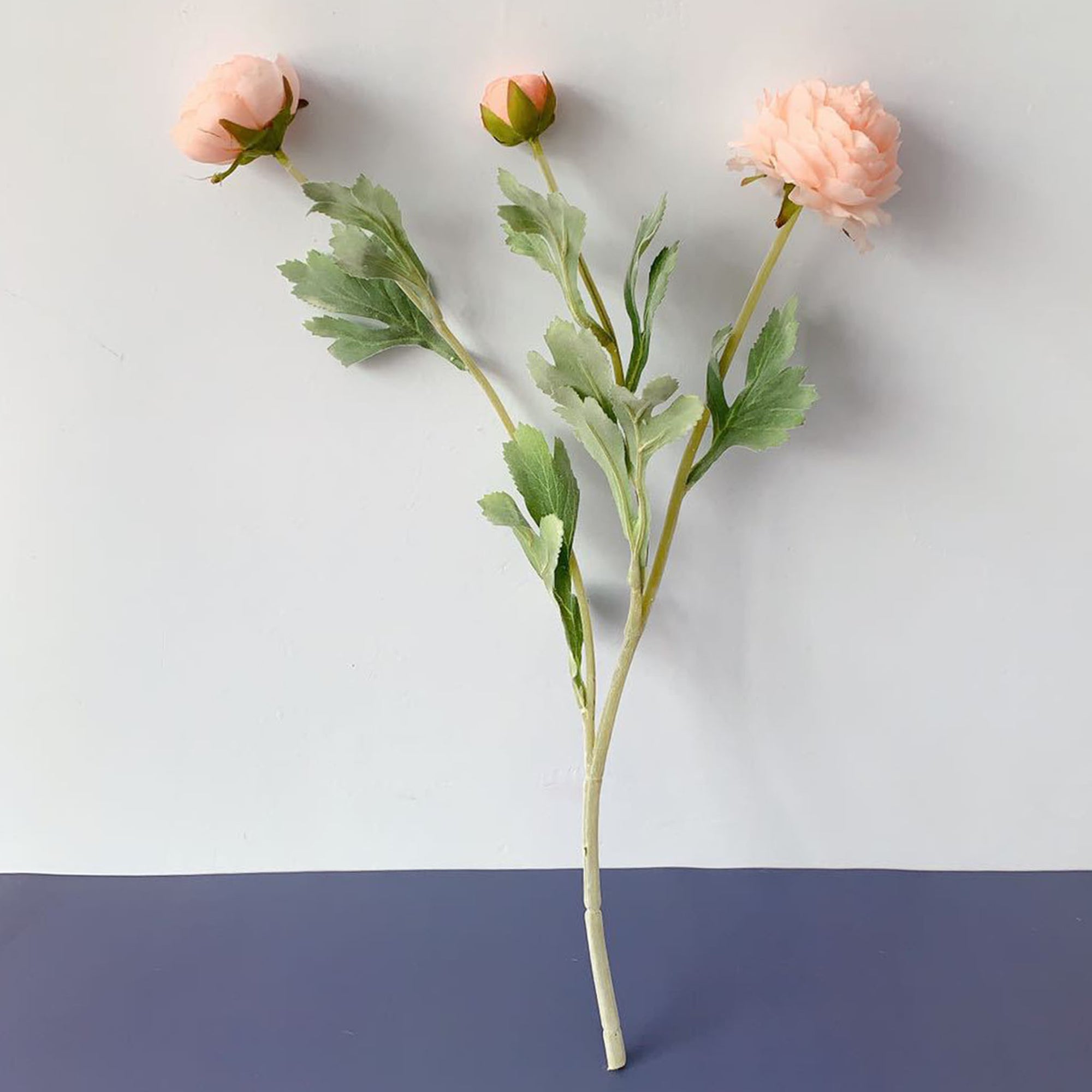 Artificial Ranunculus Flower Branch for Home Arrangement