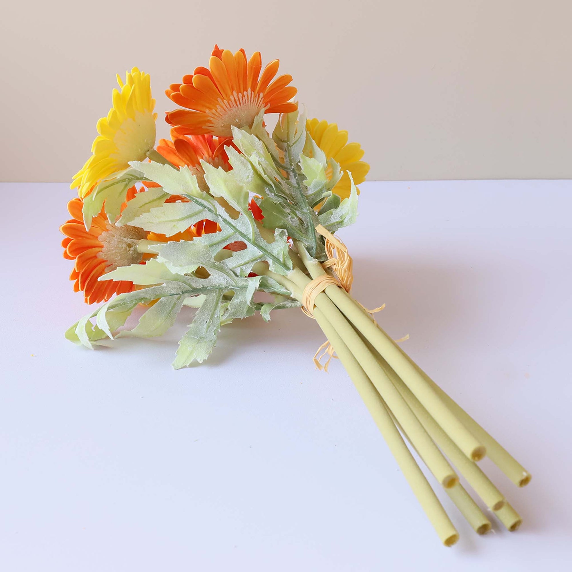 Artificial Gerbera Daisy Bouquet Real Touch Flowers for Wedding Bouquets
