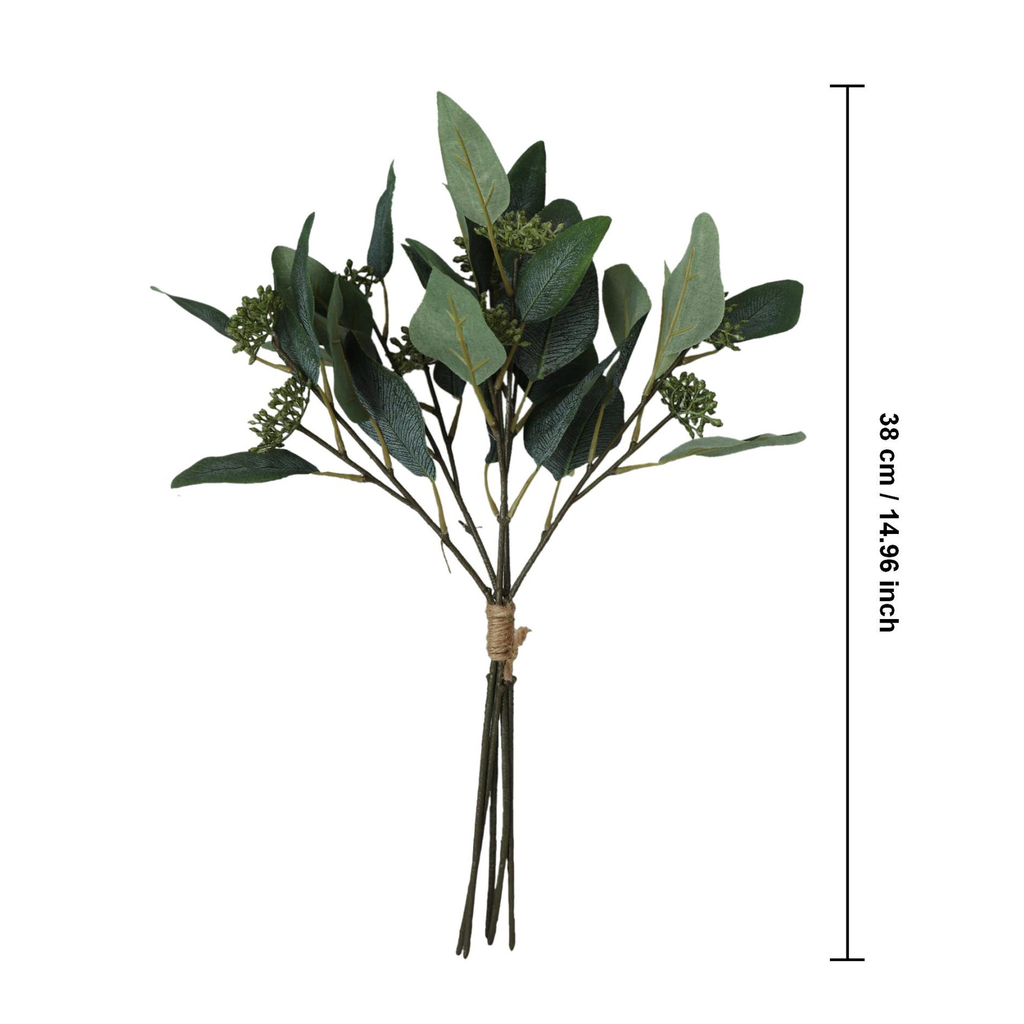 Fake Seeded Eucalyptus Dark Green Geenery