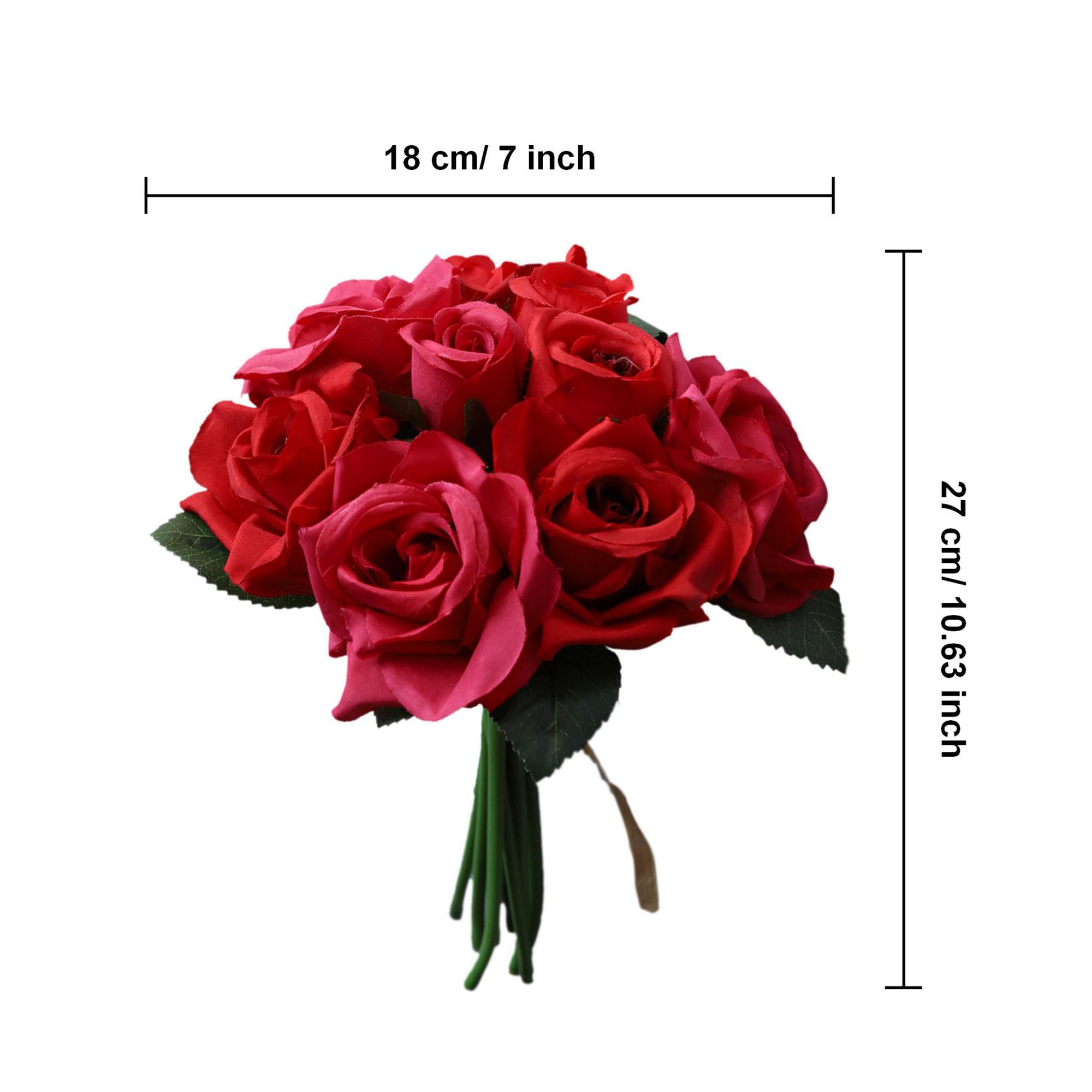 Champagne Silk Flower Bouquet Artificial Floral Arrangement for Home Decoration