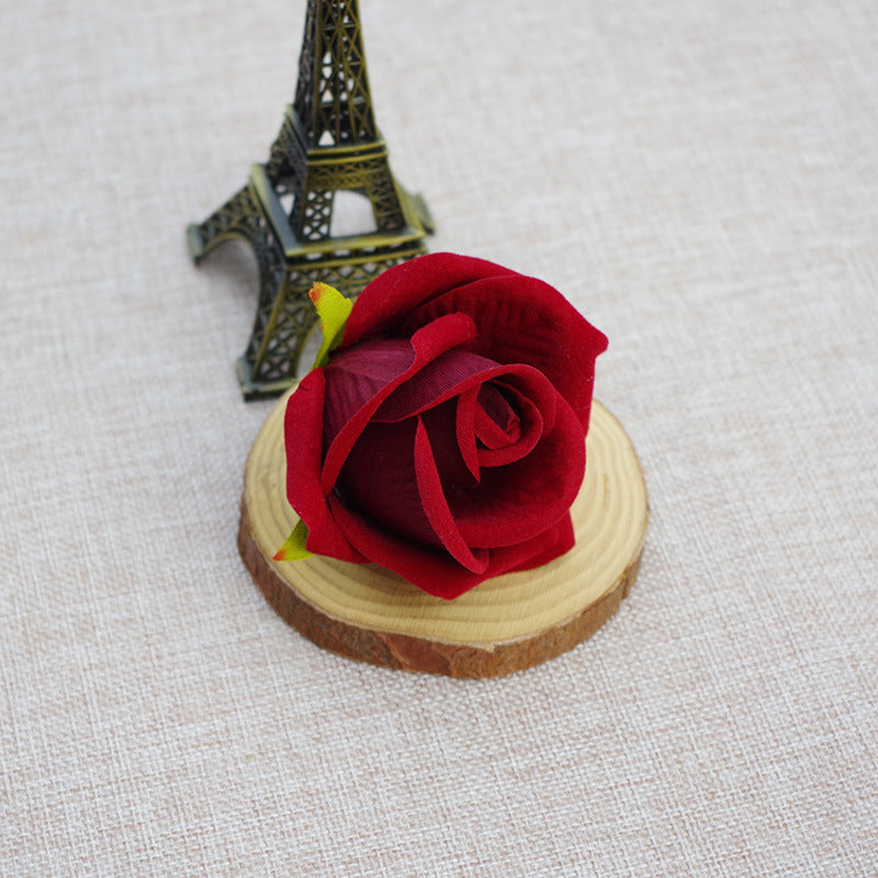 Artificial Flowers Silk Rosebud Flower Heads