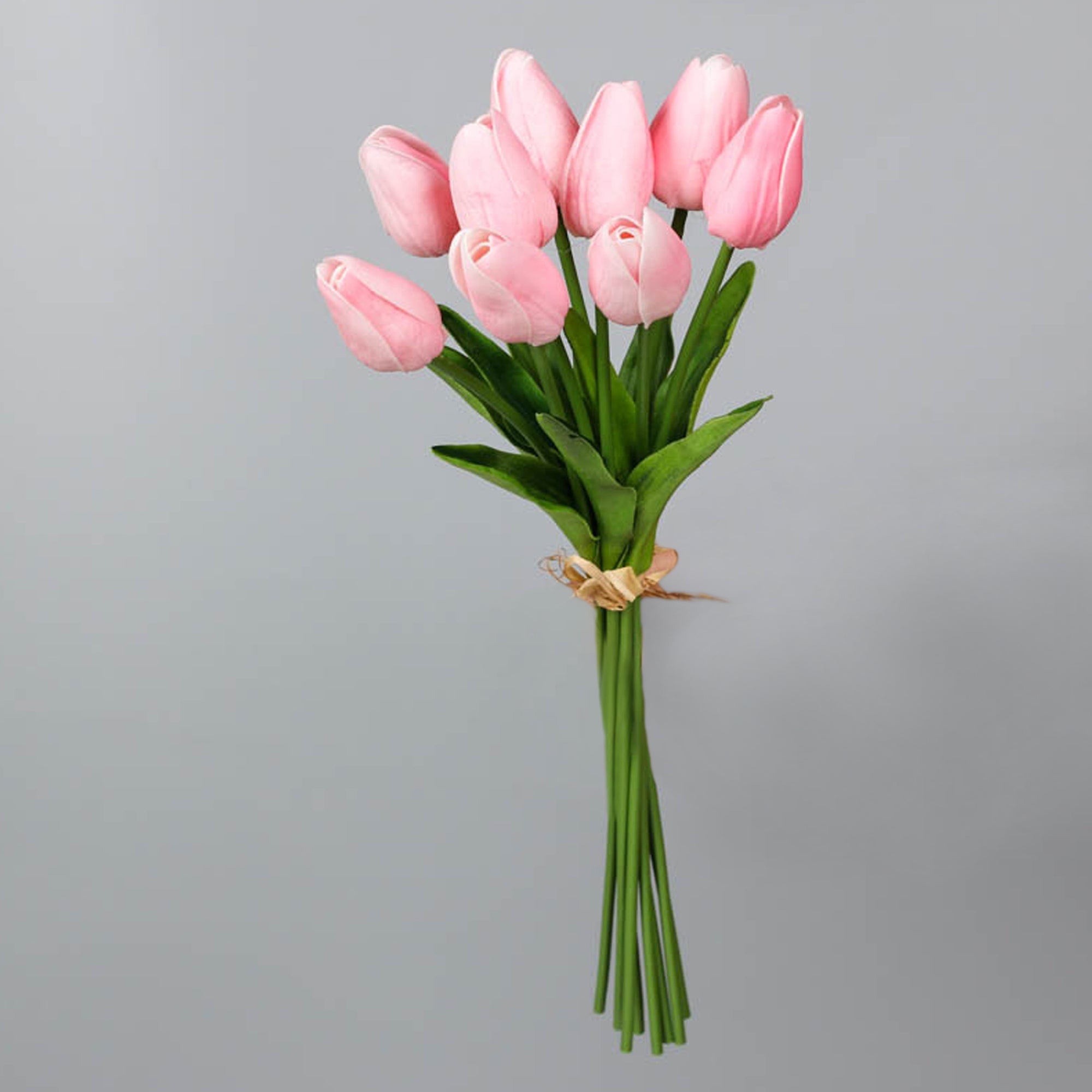 Fake Tulips Bouquet Small Real Touch Tulips 14"