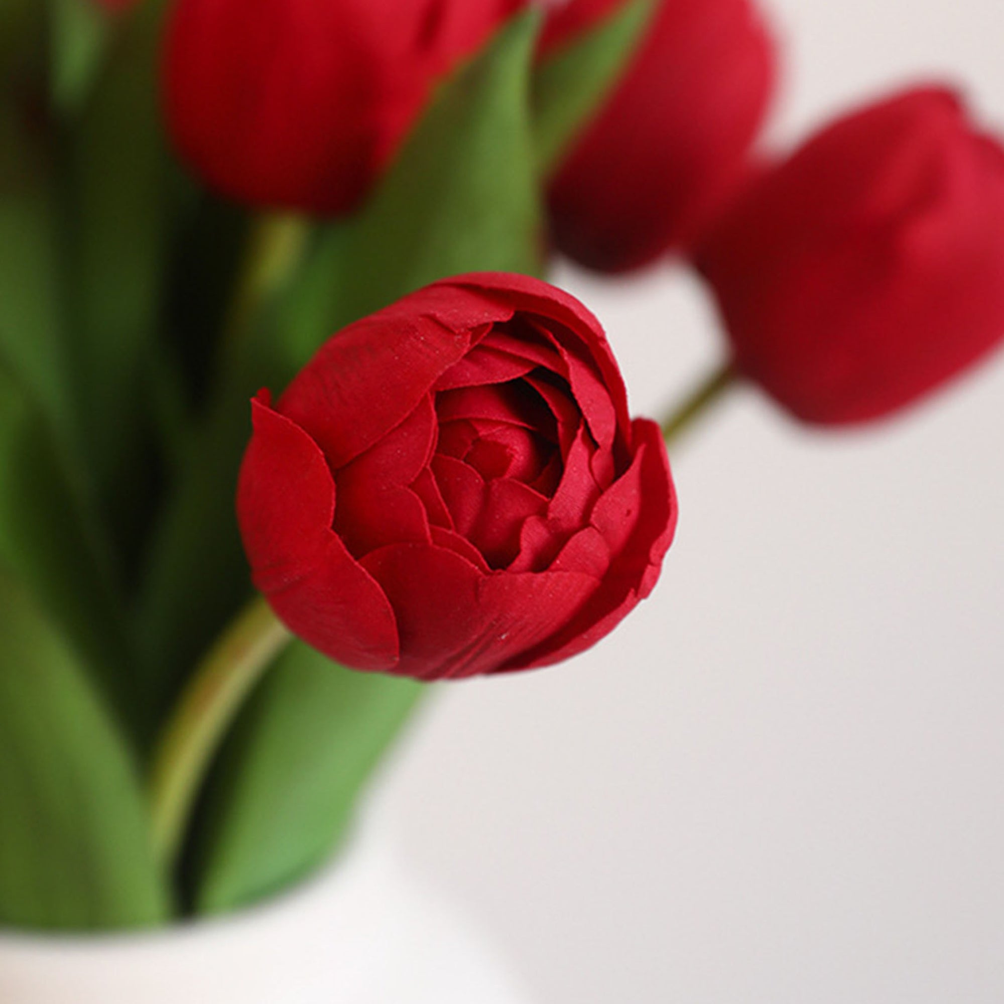 Real Touch Silk Tulips Bouquet Wedding Flowers