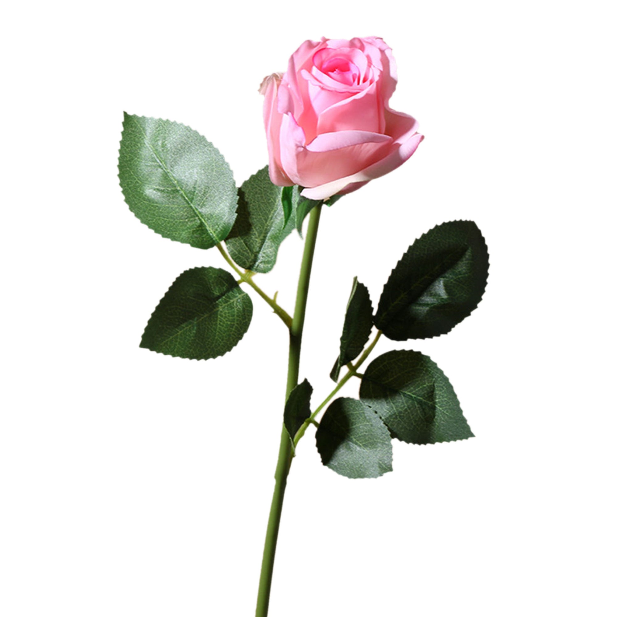 Realistic Flowers Real Touch Half Open Roses 22"