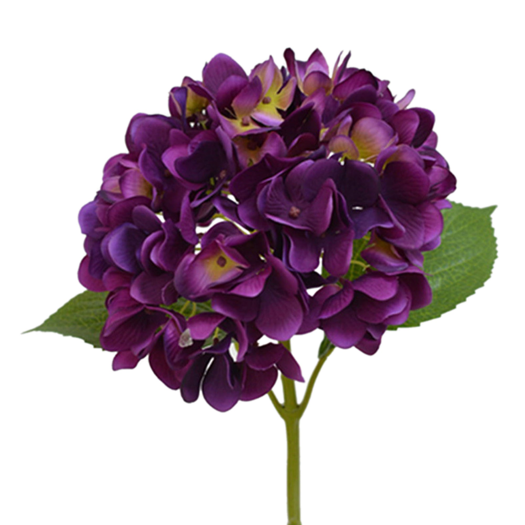 Realistic Silk Hydrangea Flowers 5 Stems for Bridal Bouquets
