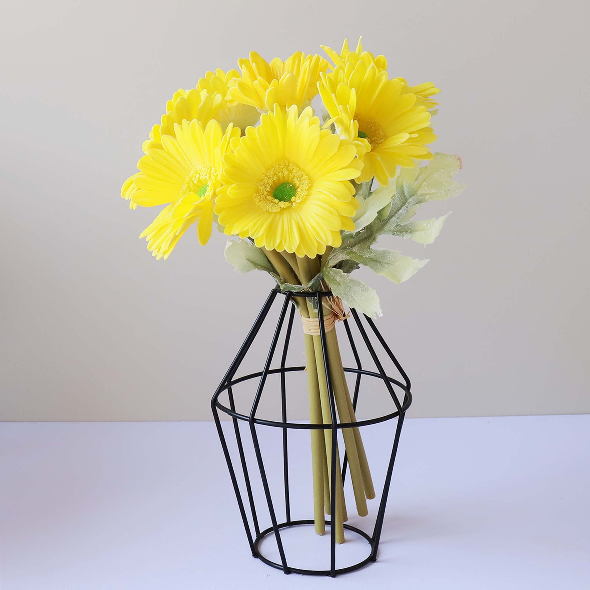 Artificial Gerbera Daisy Bouquet Real Touch Flowers for Wedding Bouquets