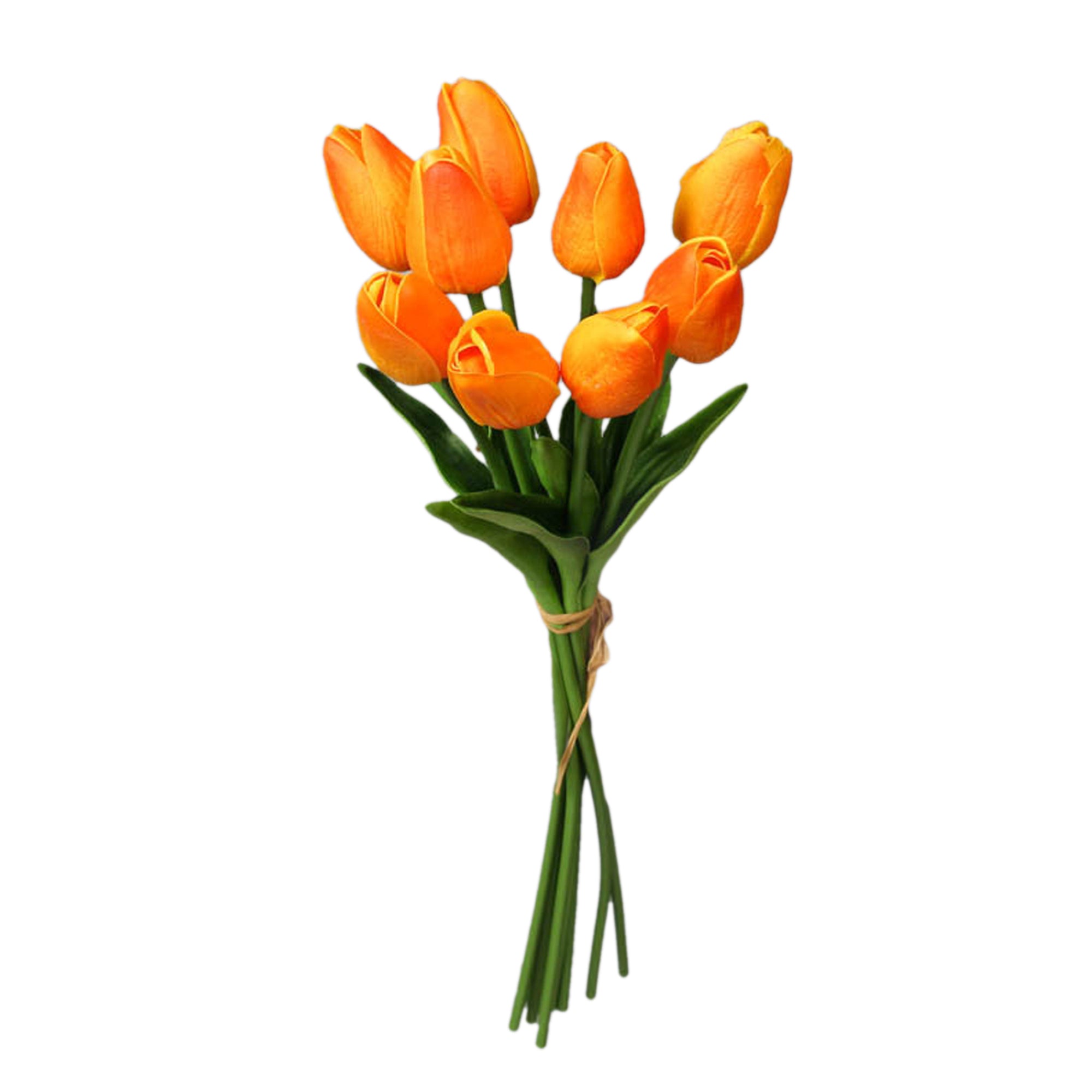 Fake Tulips Bouquet Small Real Touch Tulips 14"